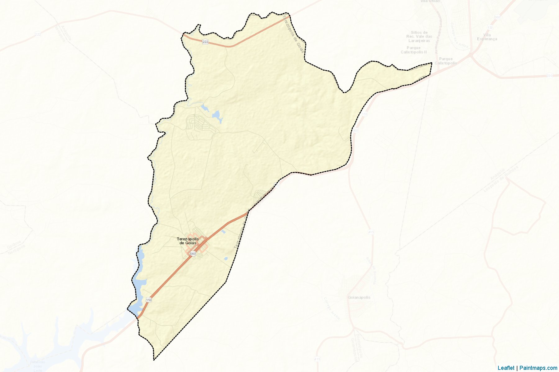 Terezopolis de Goias (Goias) Map Cropping Samples-2