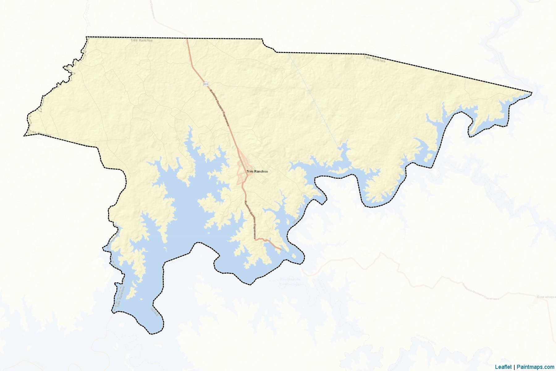 Muestras de recorte de mapas Tres Ranchos (Goias)-2