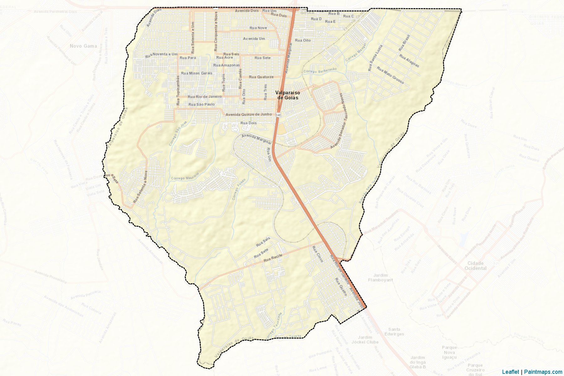 Valparaiso de Goias (Goias) Map Cropping Samples-2