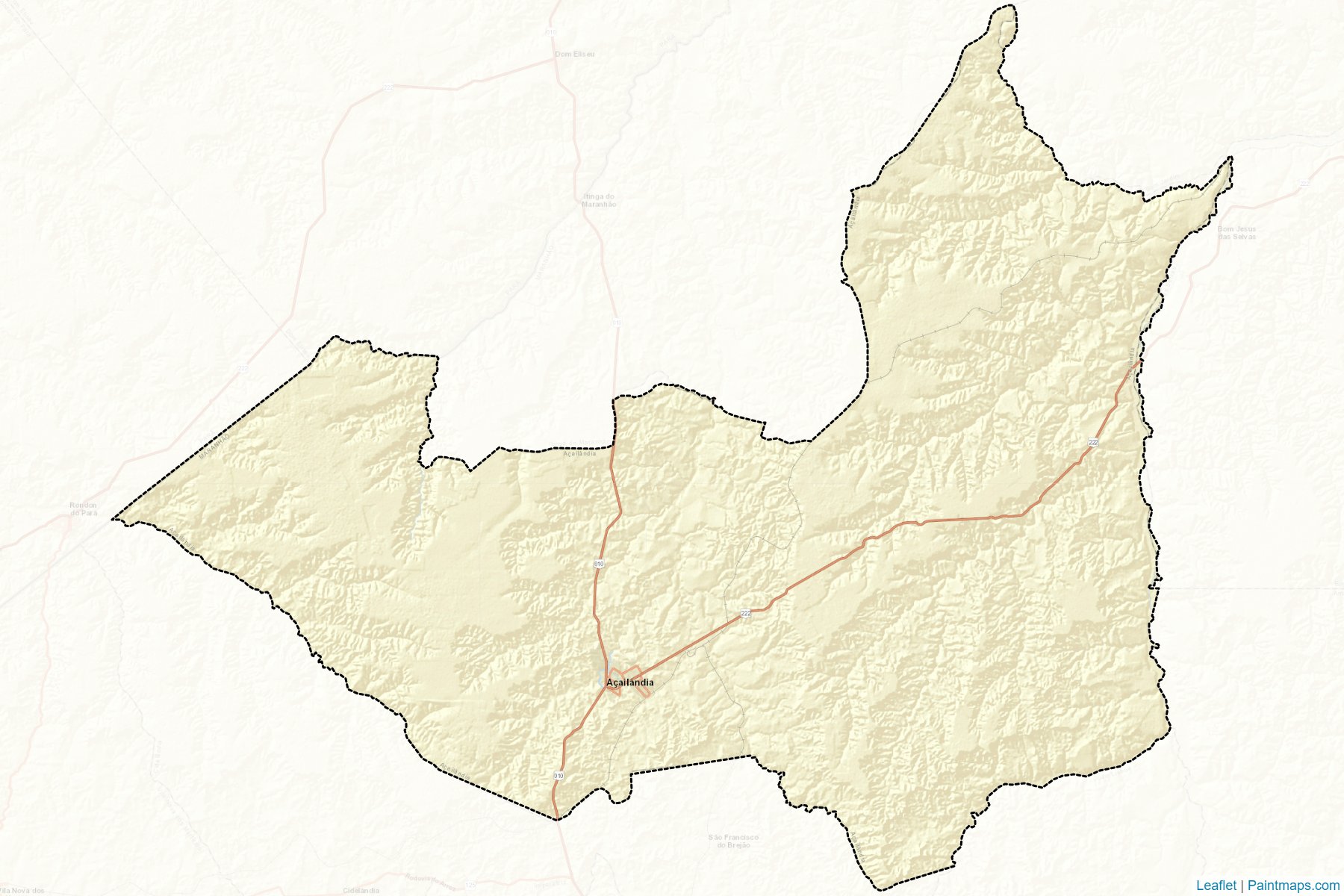 Acailandia (Maranhao) Map Cropping Samples-2