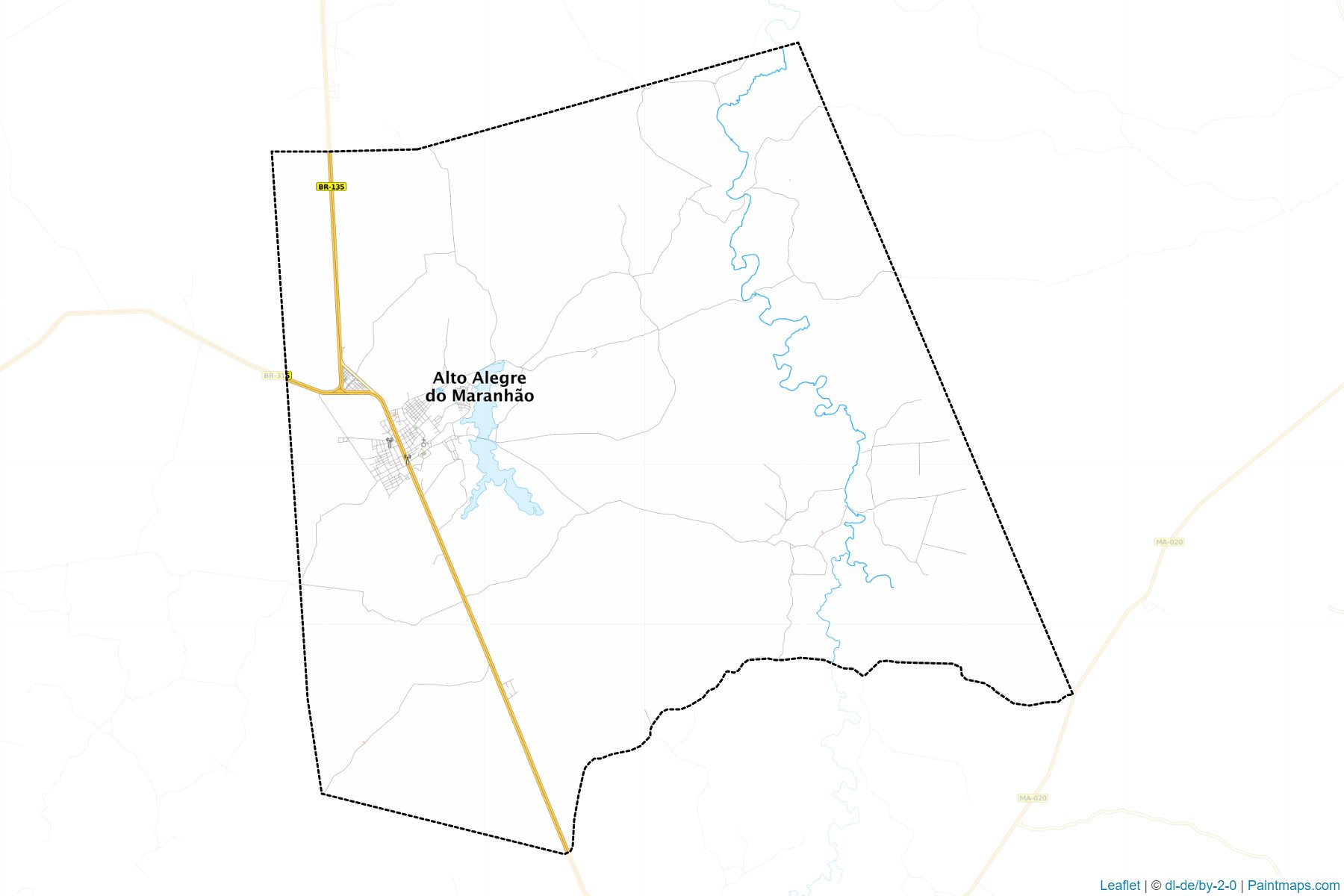 Muestras de recorte de mapas Alto Alegre do Maranhao (Maranhao)-1