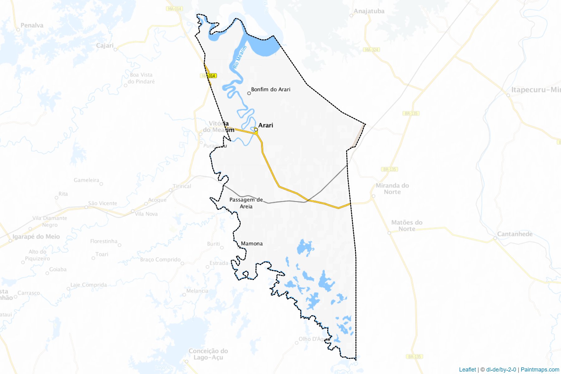 Muestras de recorte de mapas Arari (Maranhao)-1