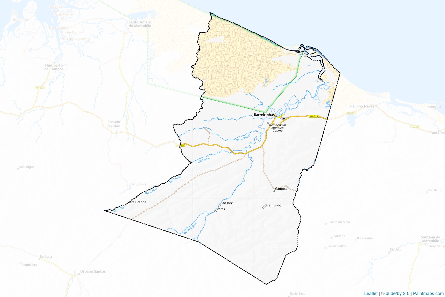 Barreirinhas (Maranhao) Map Cropping Samples-1