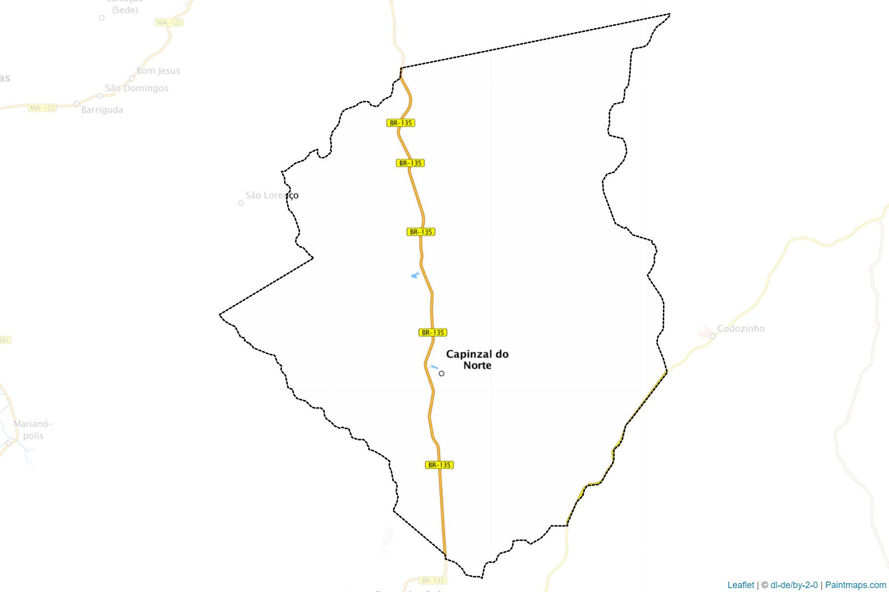 Muestras de recorte de mapas Capinzal do Norte (Maranhao)-1