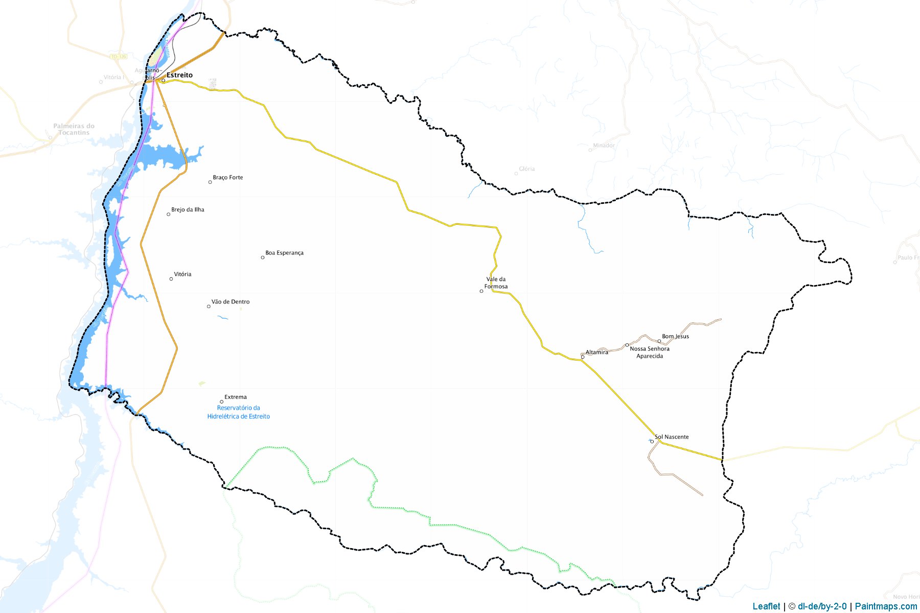 Muestras de recorte de mapas Estreito (Maranhao)-1