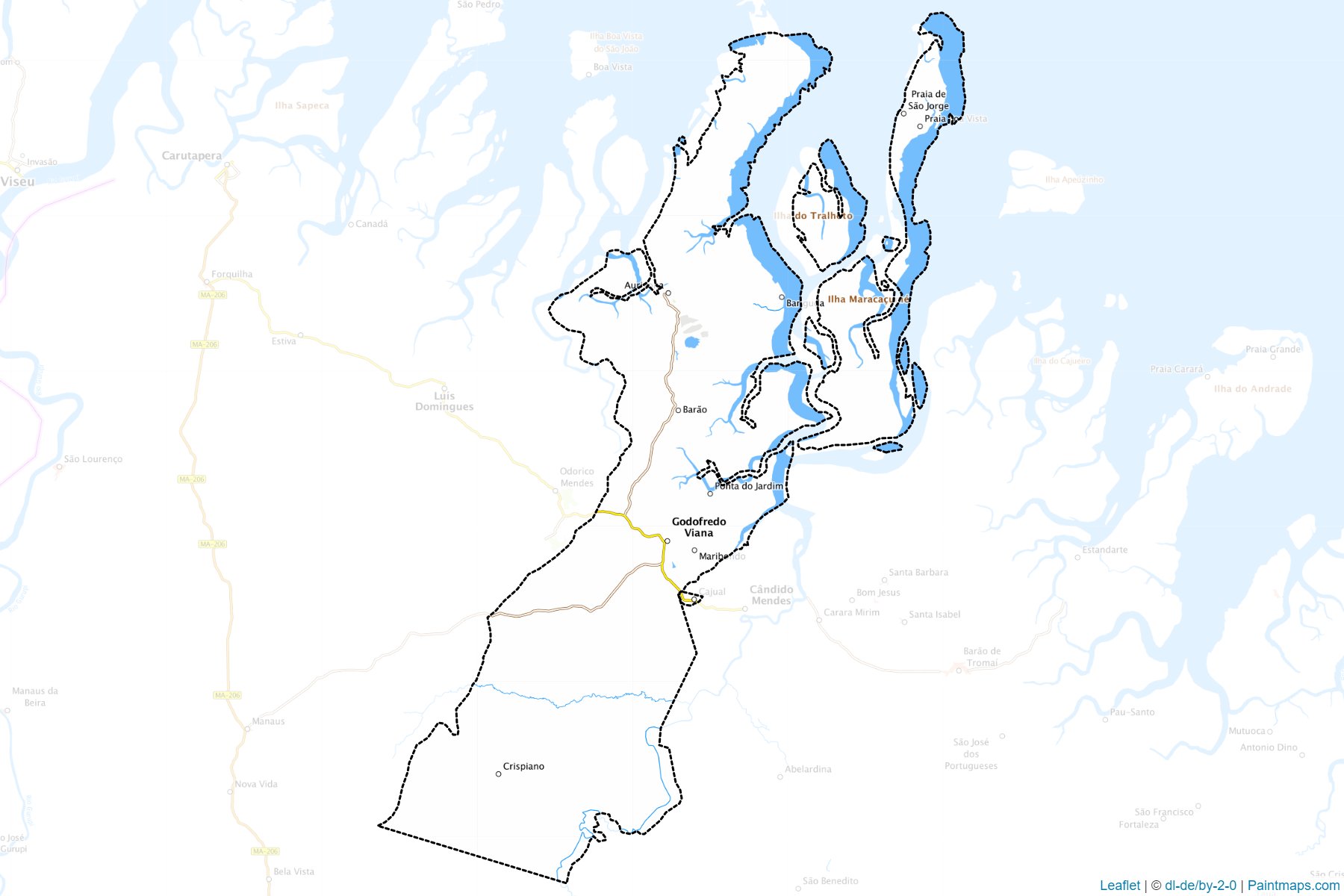 Muestras de recorte de mapas Godofredo Viana (Maranhao)-1