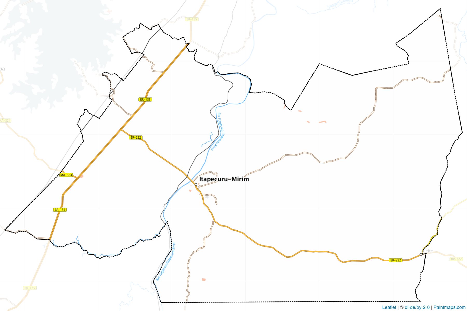 Muestras de recorte de mapas Itapecuru Mirim (Maranhao)-1