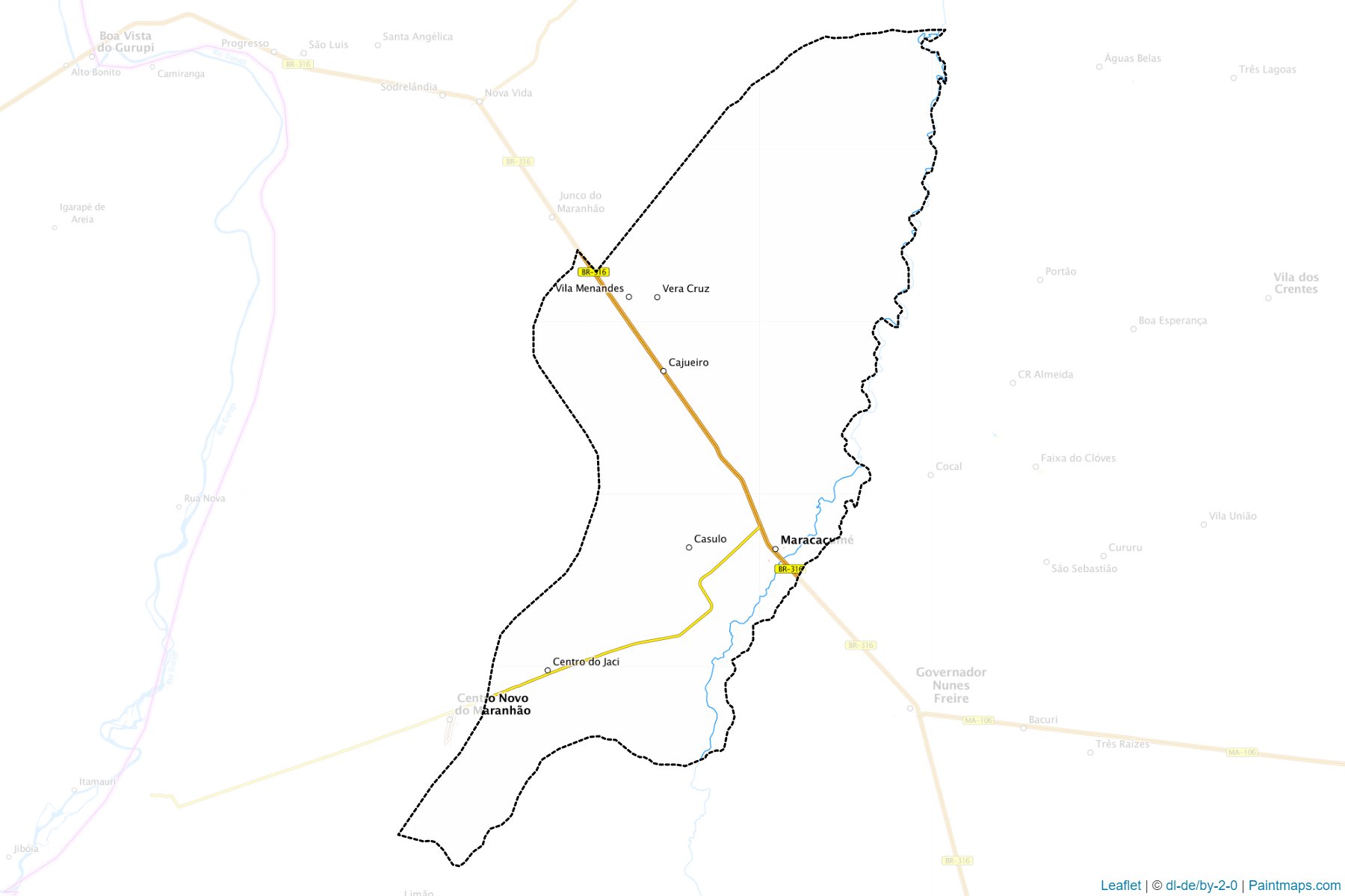 Muestras de recorte de mapas Maracacume (Maranhao)-1