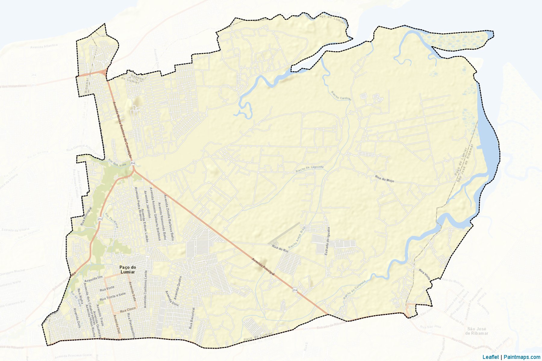 Muestras de recorte de mapas Paco do Lumiar (Maranhao)-2