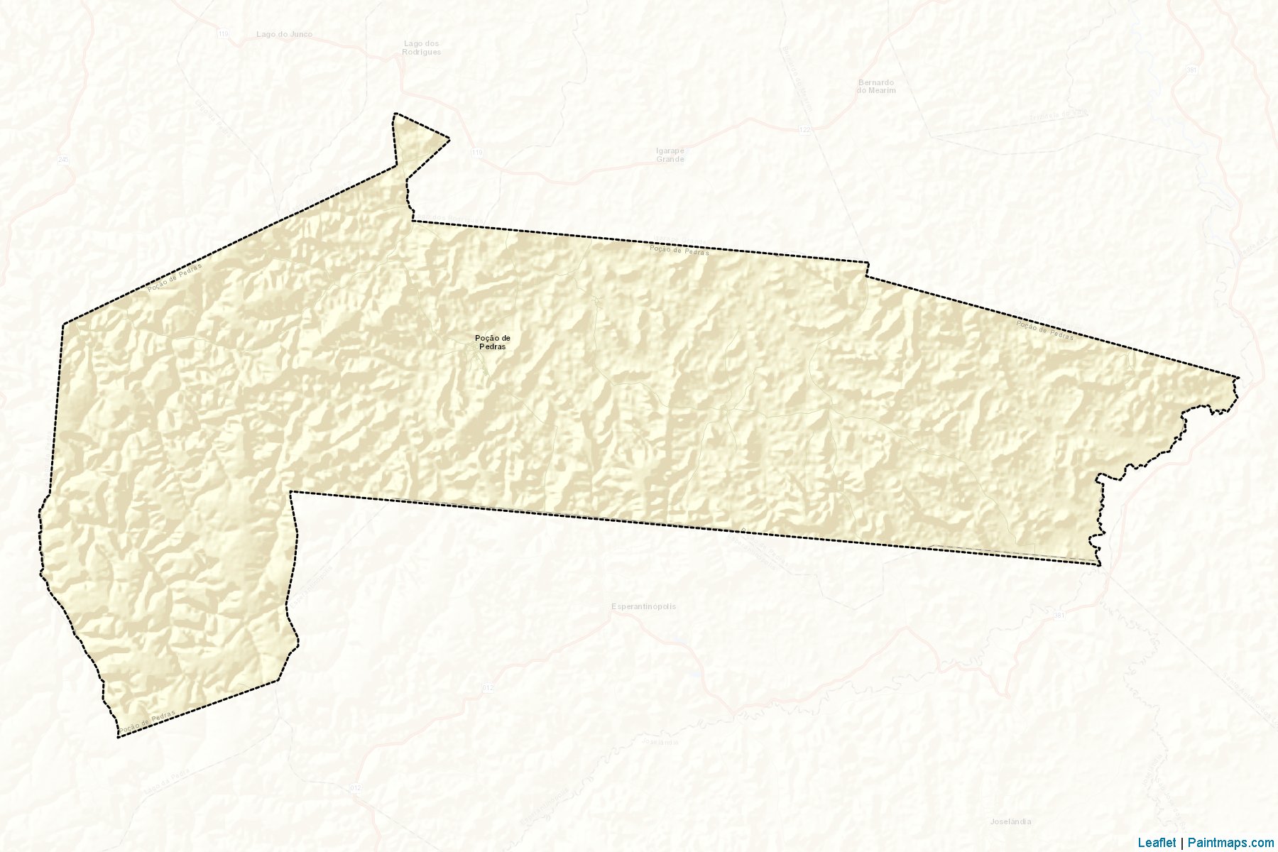 Muestras de recorte de mapas Pocao de Pedras (Maranhao)-2