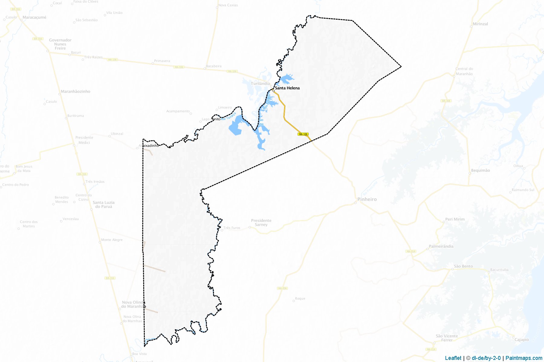 Santa Helena (Maranhão) Haritası Örnekleri-1