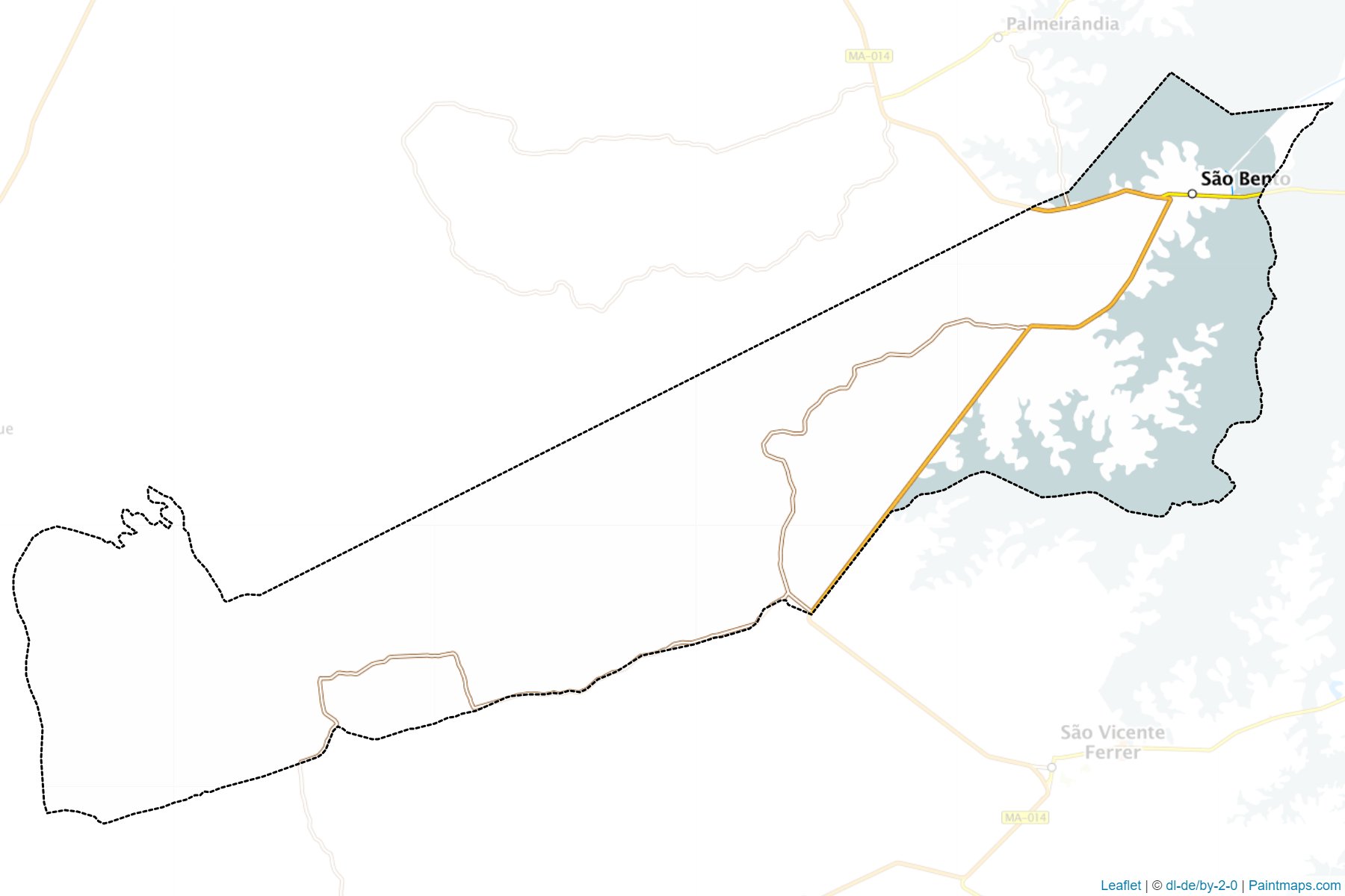 Muestras de recorte de mapas Sao Bento (Maranhao)-1