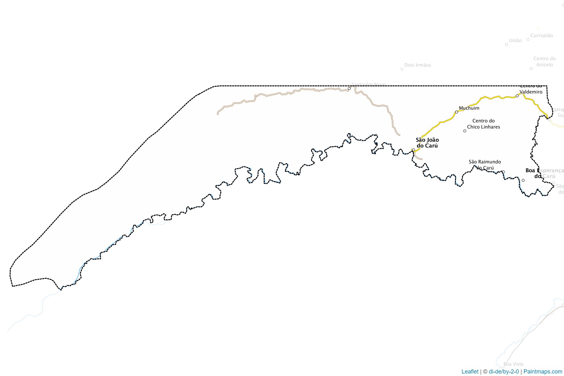 Muestras de recorte de mapas Sao Joao do Caru (Maranhao)-1