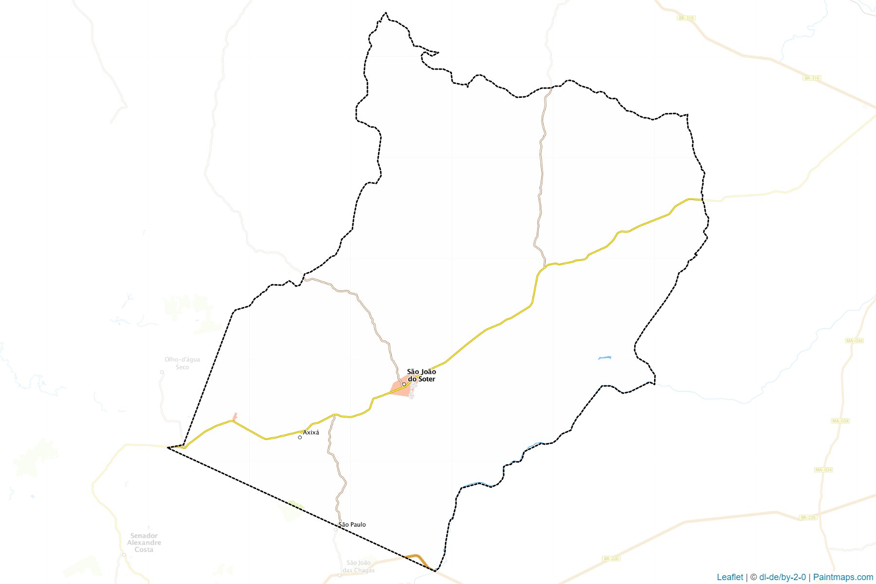 Muestras de recorte de mapas Sao Joao do Soter (Maranhao)-1