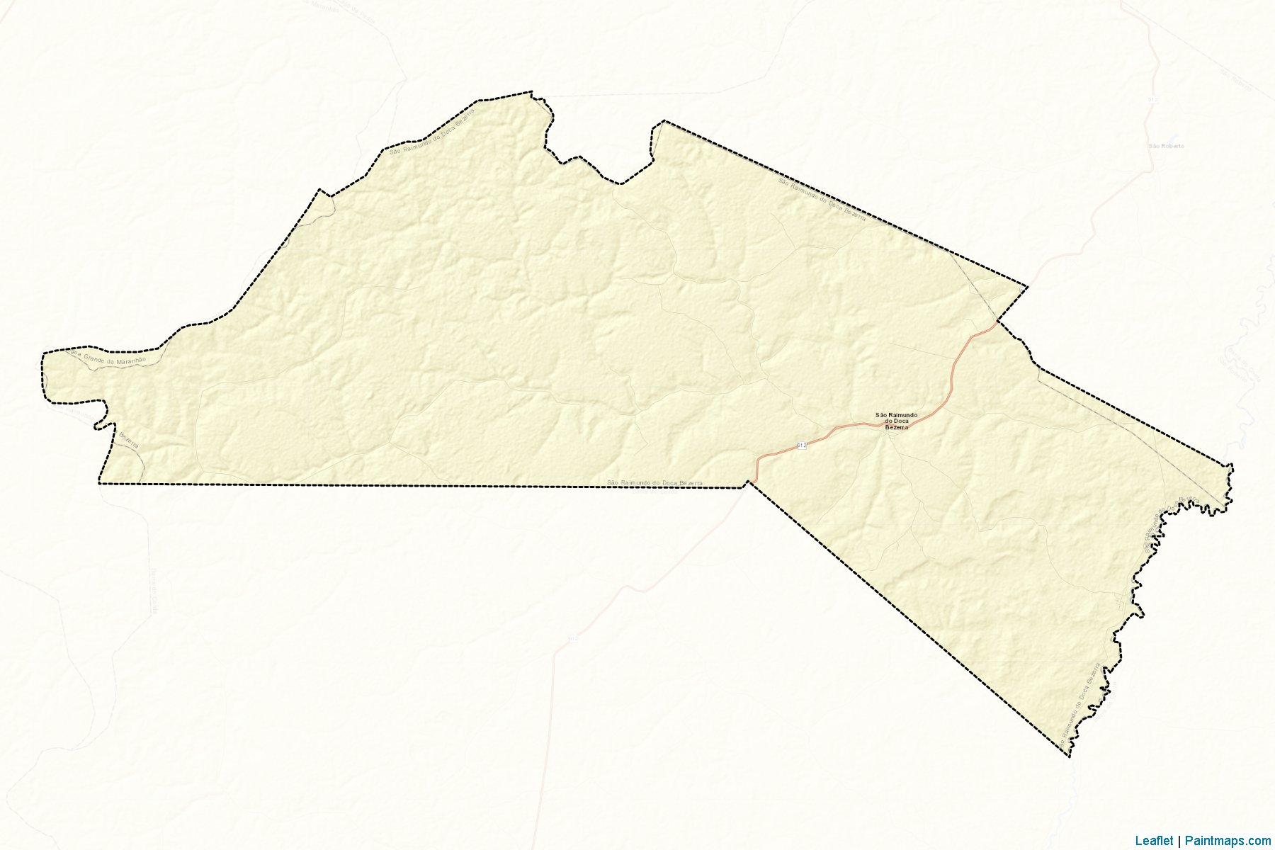 Muestras de recorte de mapas Sao Raimundo do Doca Bezerra (Maranhao)-2