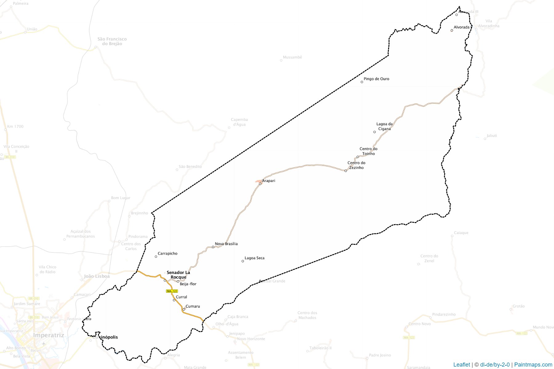 Senador La Rocque (Maranhao) Map Cropping Samples-1