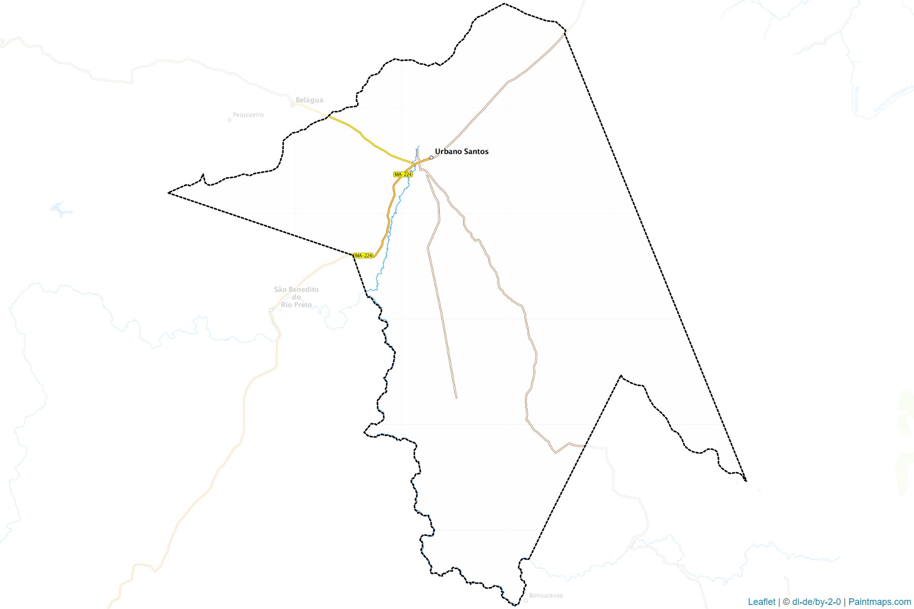 Urbano Santos (Maranhão) Haritası Örnekleri-1