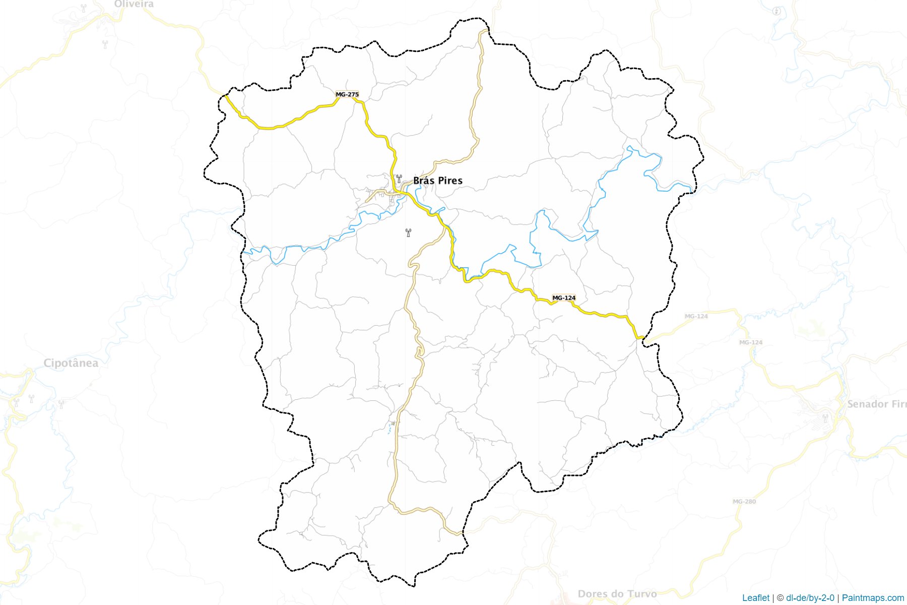 Bras Pires (Minas Gerais) Map Cropping Samples-1