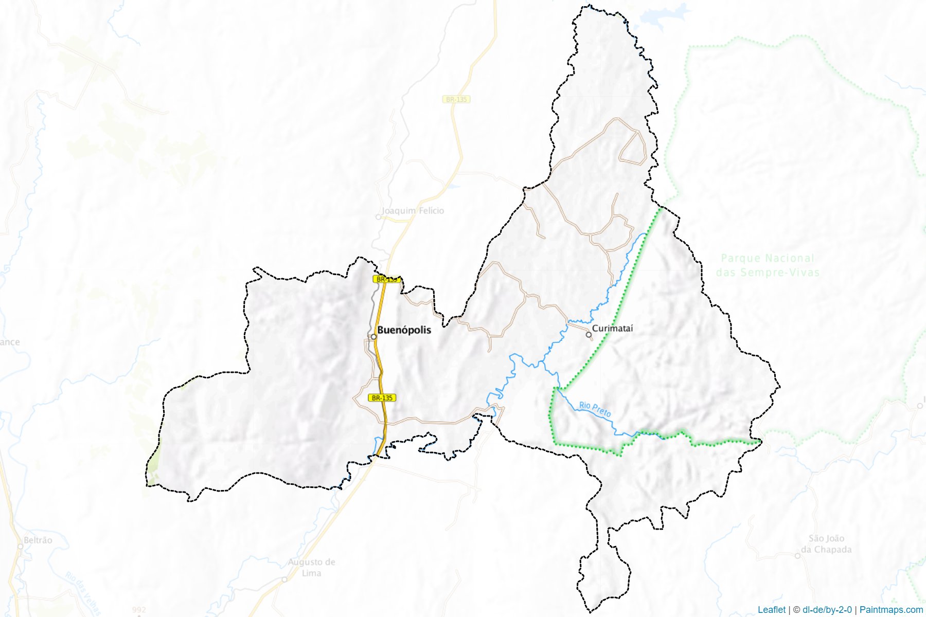 Buenopolis (Minas Gerais) Map Cropping Samples-1