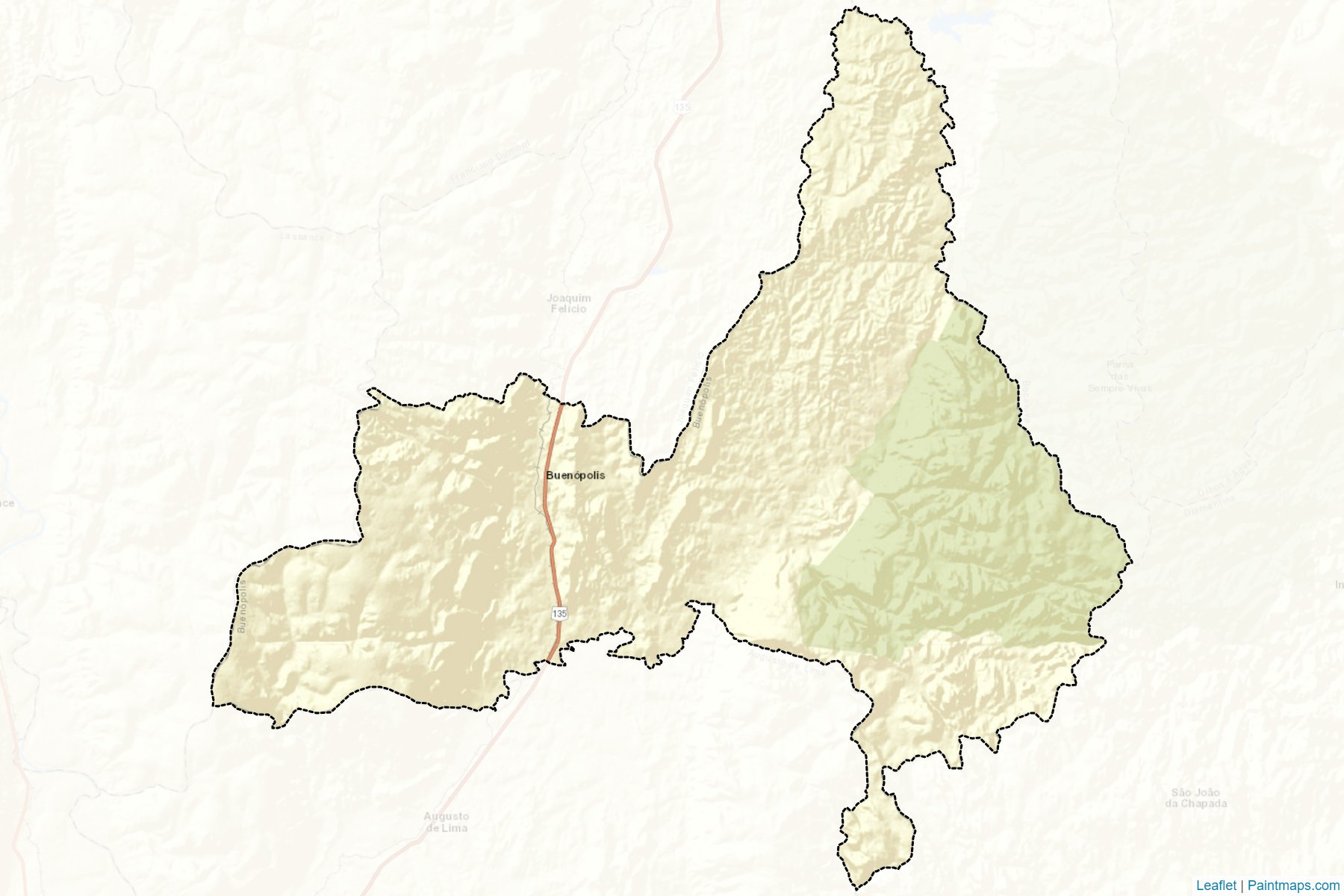 Muestras de recorte de mapas Buenopolis (Minas Gerais)-2