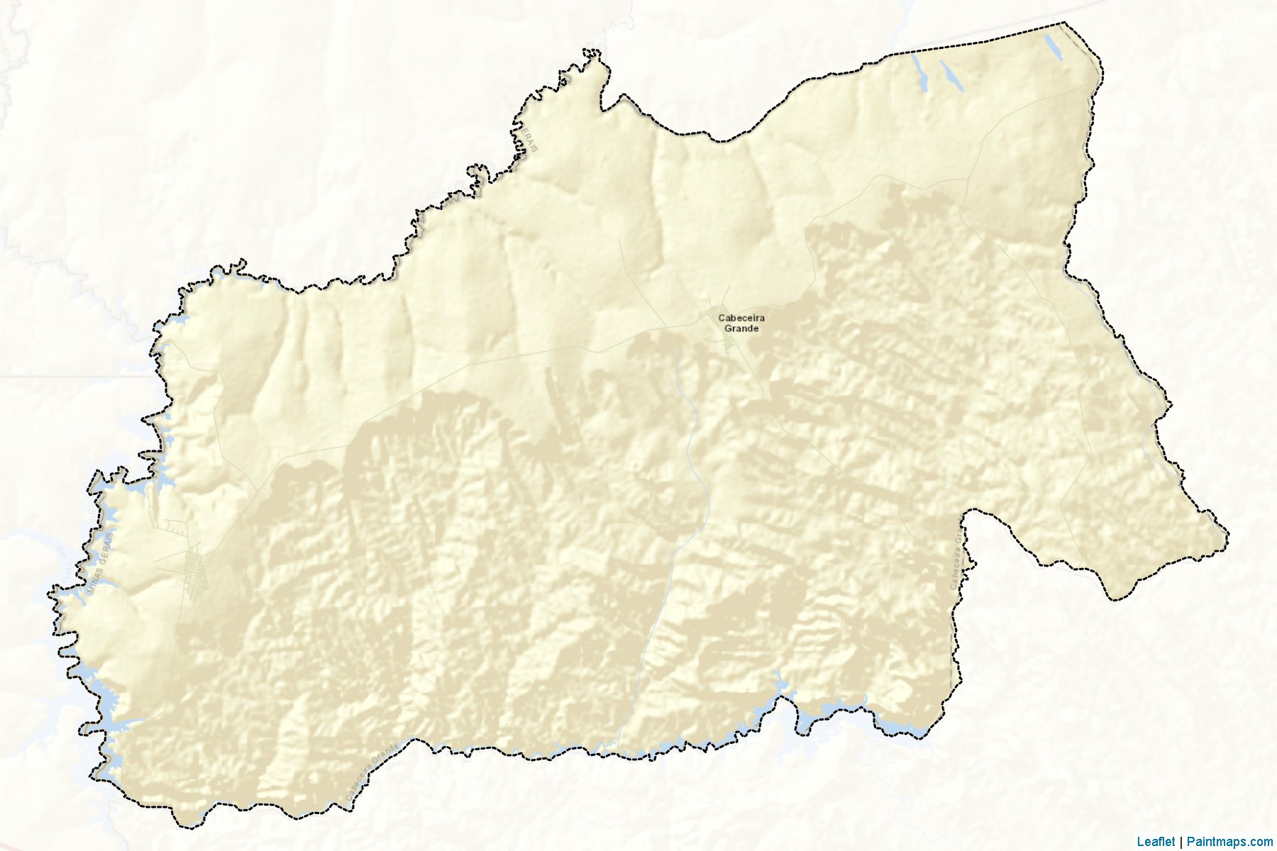 Muestras de recorte de mapas Cabeceira Grande (Minas Gerais)-2