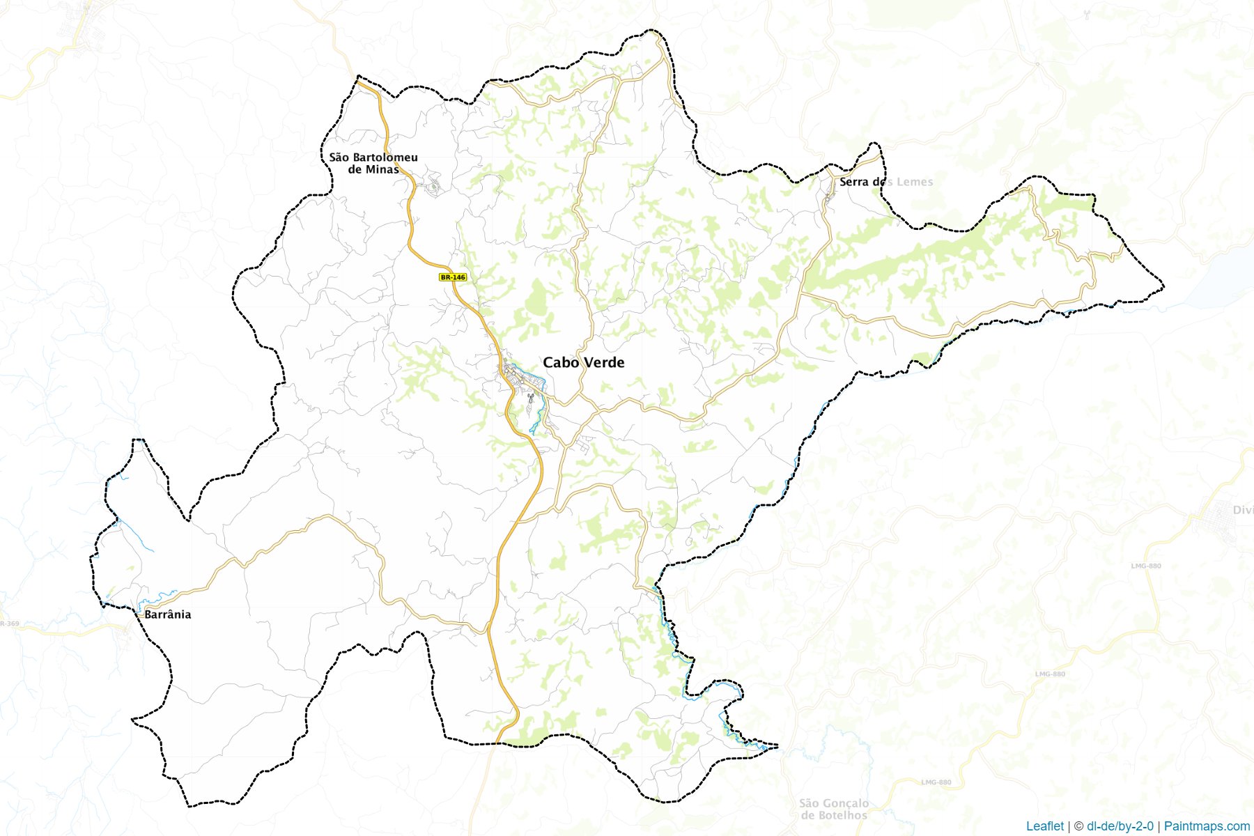 Muestras de recorte de mapas Cabo Verde (Minas Gerais)-1