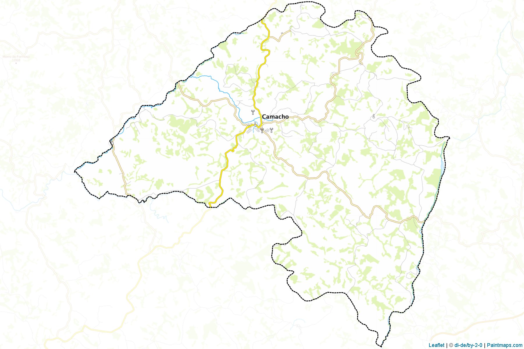 Muestras de recorte de mapas Camacho (Minas Gerais)-1