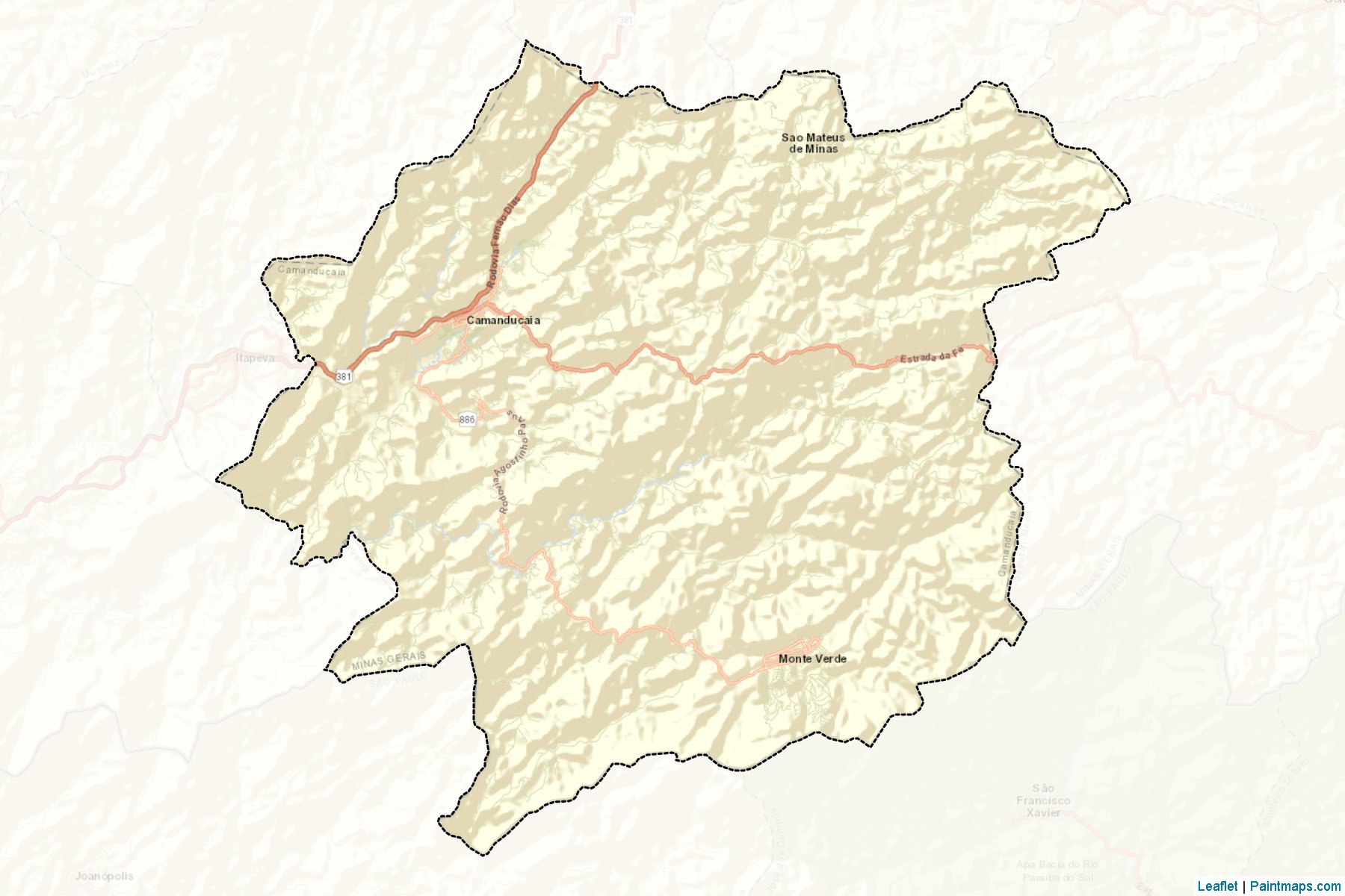 Camanducaia (Minas Gerais) Map Cropping Samples-2