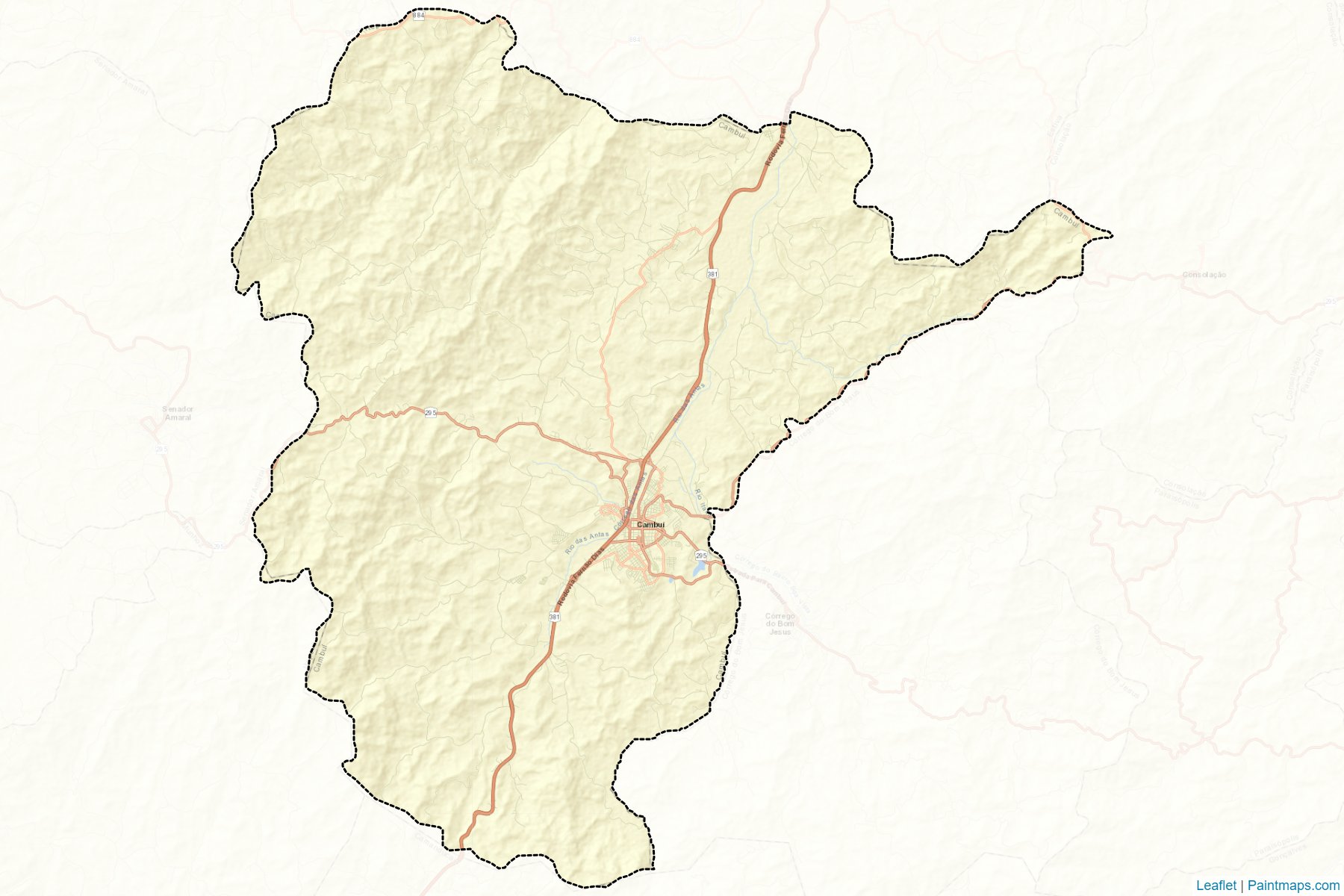 Cambui (Minas Gerais) Map Cropping Samples-2