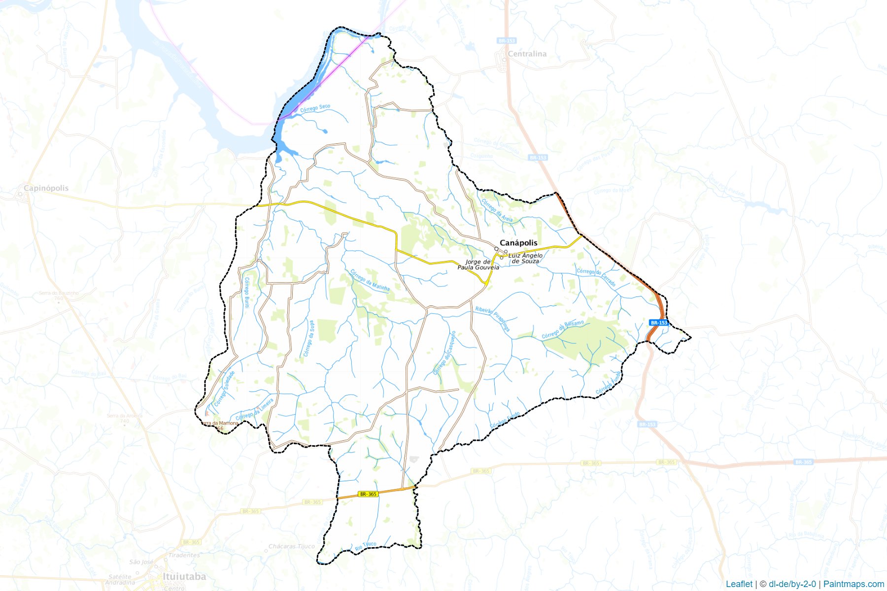 Canapolis (Minas Gerais) Map Cropping Samples-1