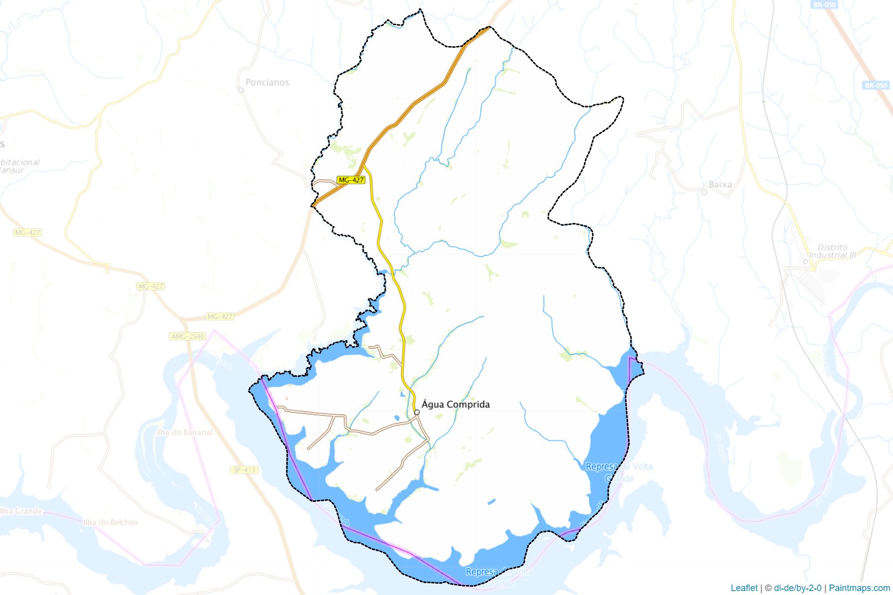 Agua Comprida (Minas Gerais) Haritası Örnekleri-1