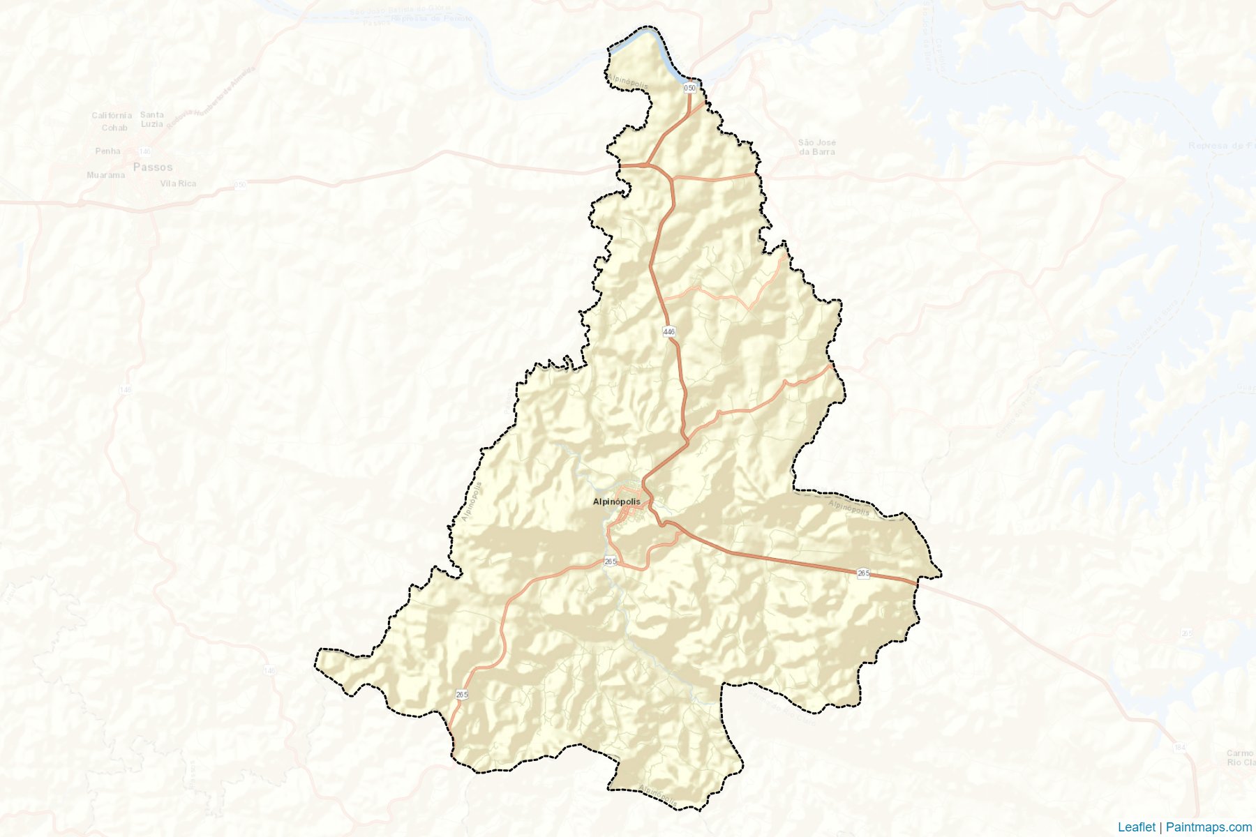 Alpinopolis (Minas Gerais) Map Cropping Samples-2