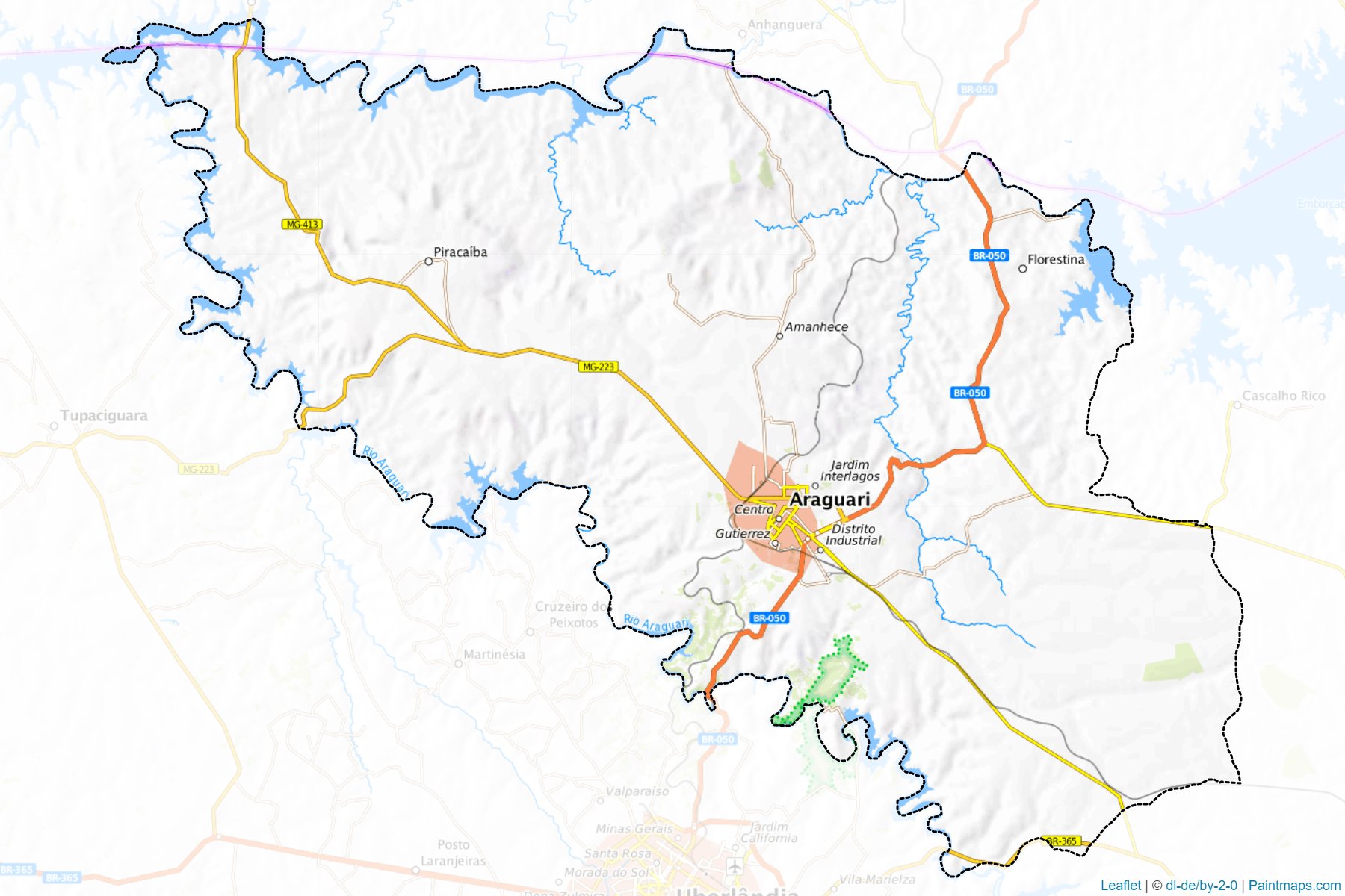 Araguari (Minas Gerais) Map Cropping Samples-1