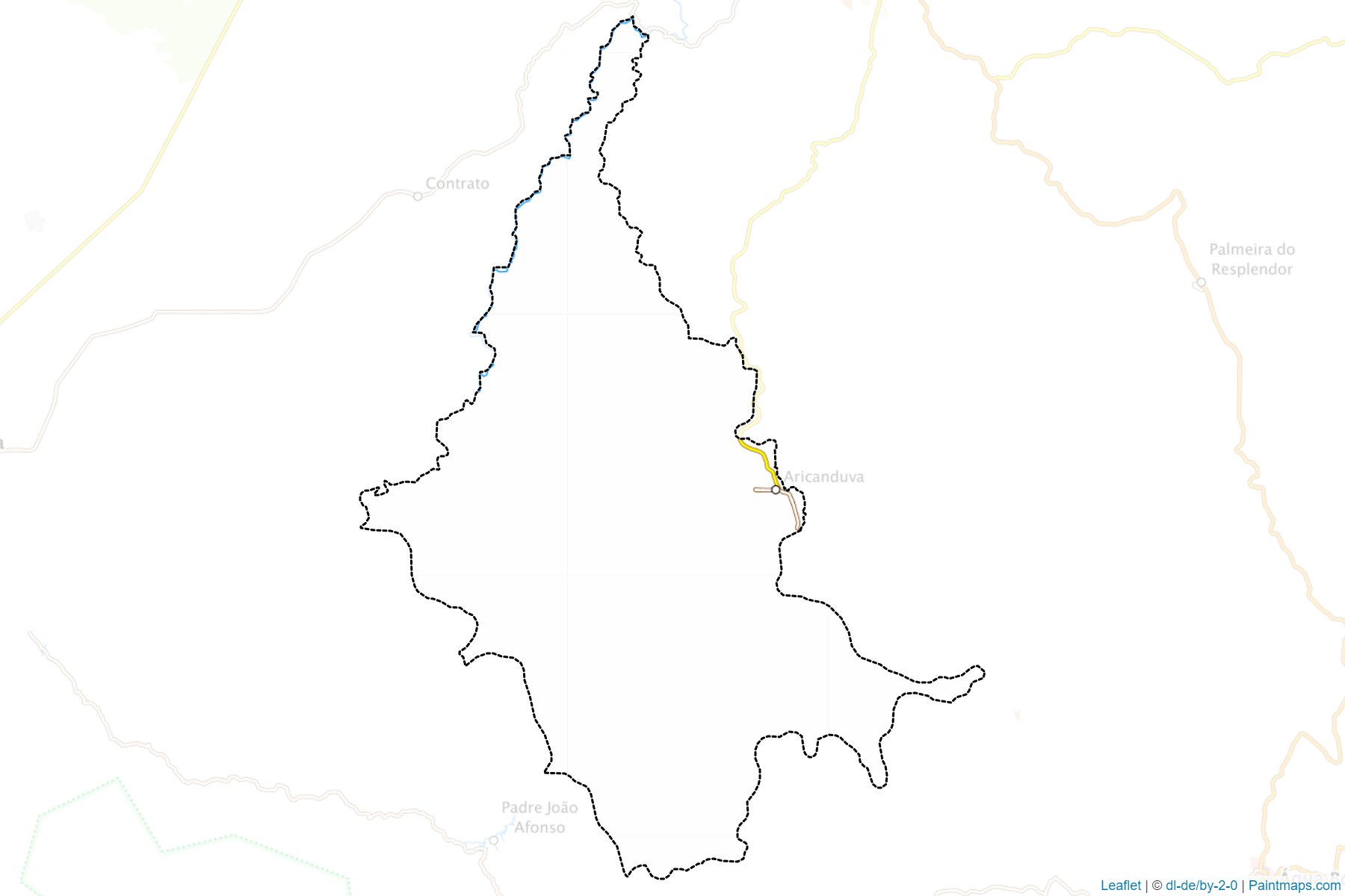 Aricanduva (Minas Gerais) Map Cropping Samples-1