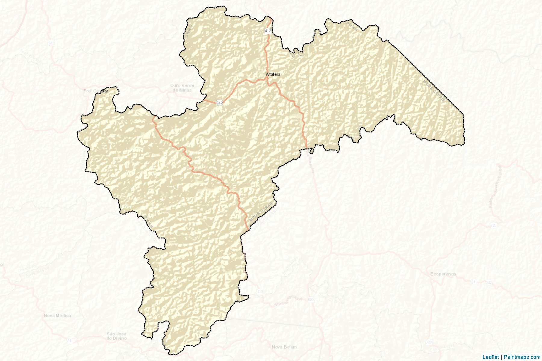 Ataleia (Minas Gerais) Map Cropping Samples-2