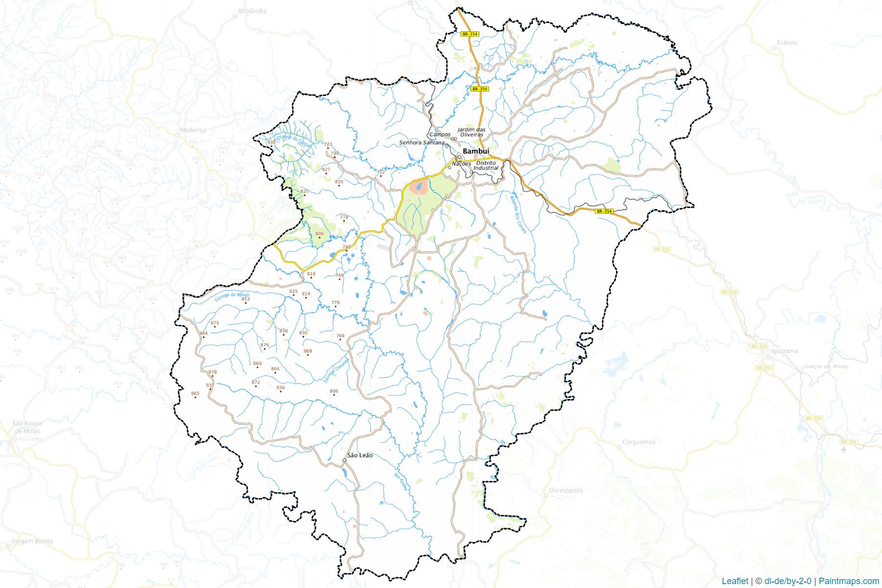 Bambui (Minas Gerais) Map Cropping Samples-1