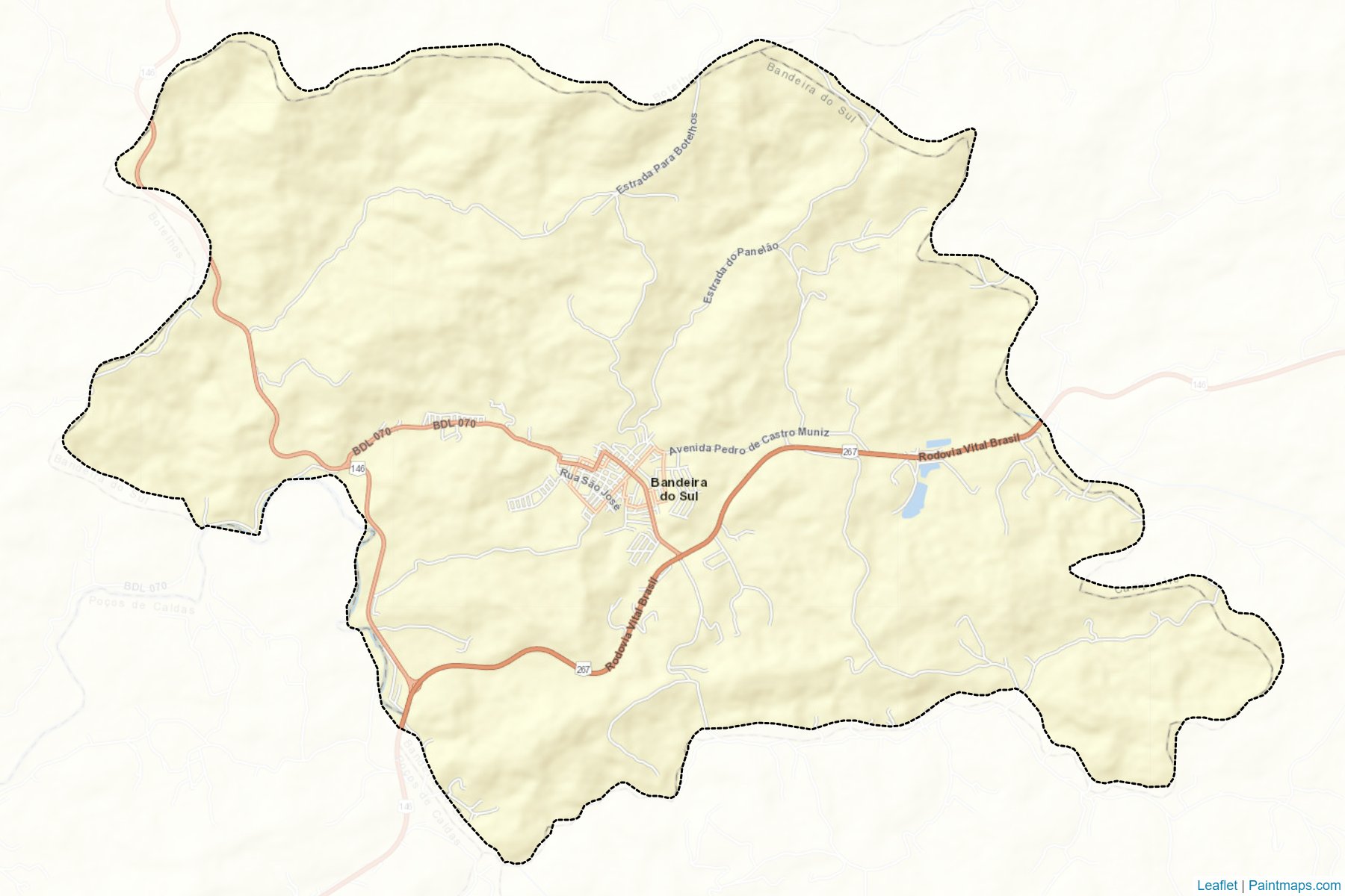 Bandeira do Sul (Minas Gerais) Map Cropping Samples-2