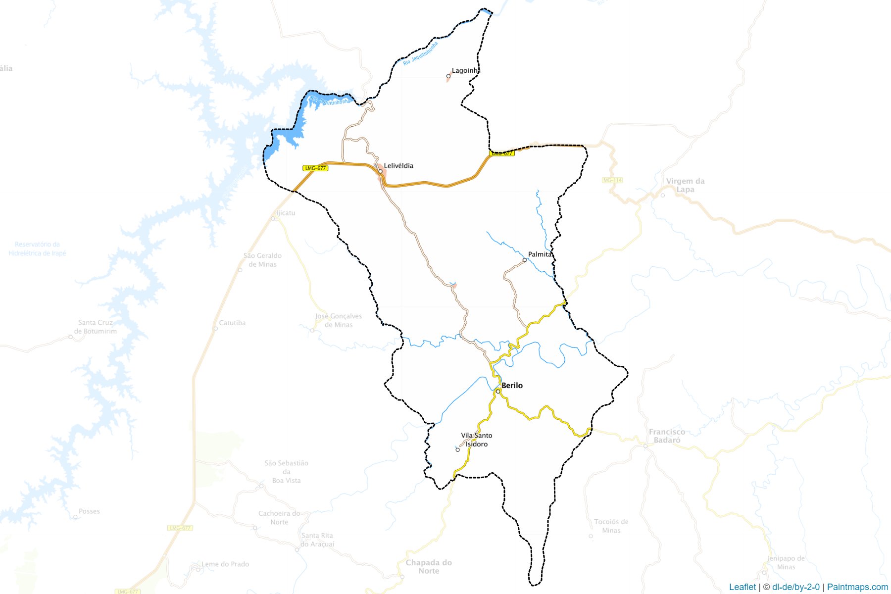 Berilo (Minas Gerais) Map Cropping Samples-1