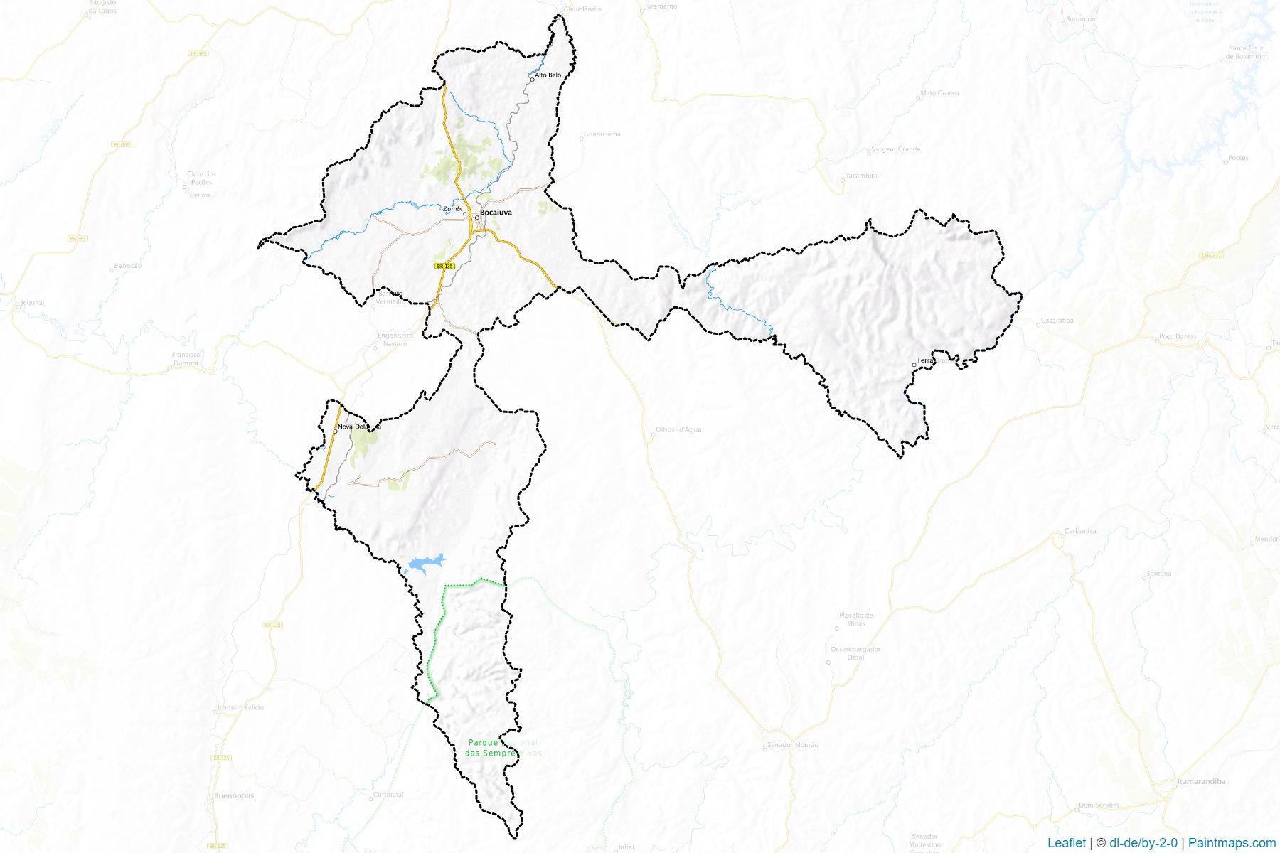 Bocaiuva (Minas Gerais) Map Cropping Samples-1