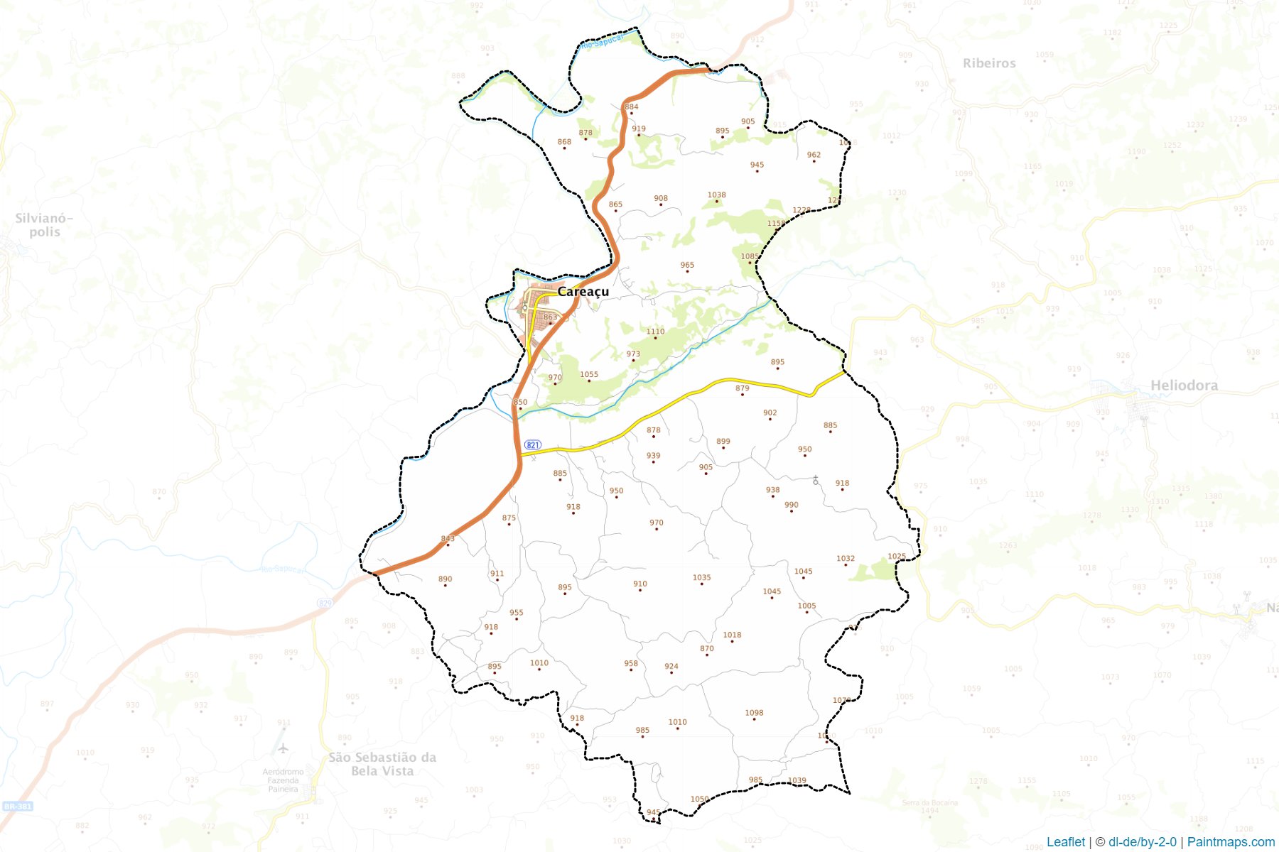 Careacu (Minas Gerais) Map Cropping Samples-1