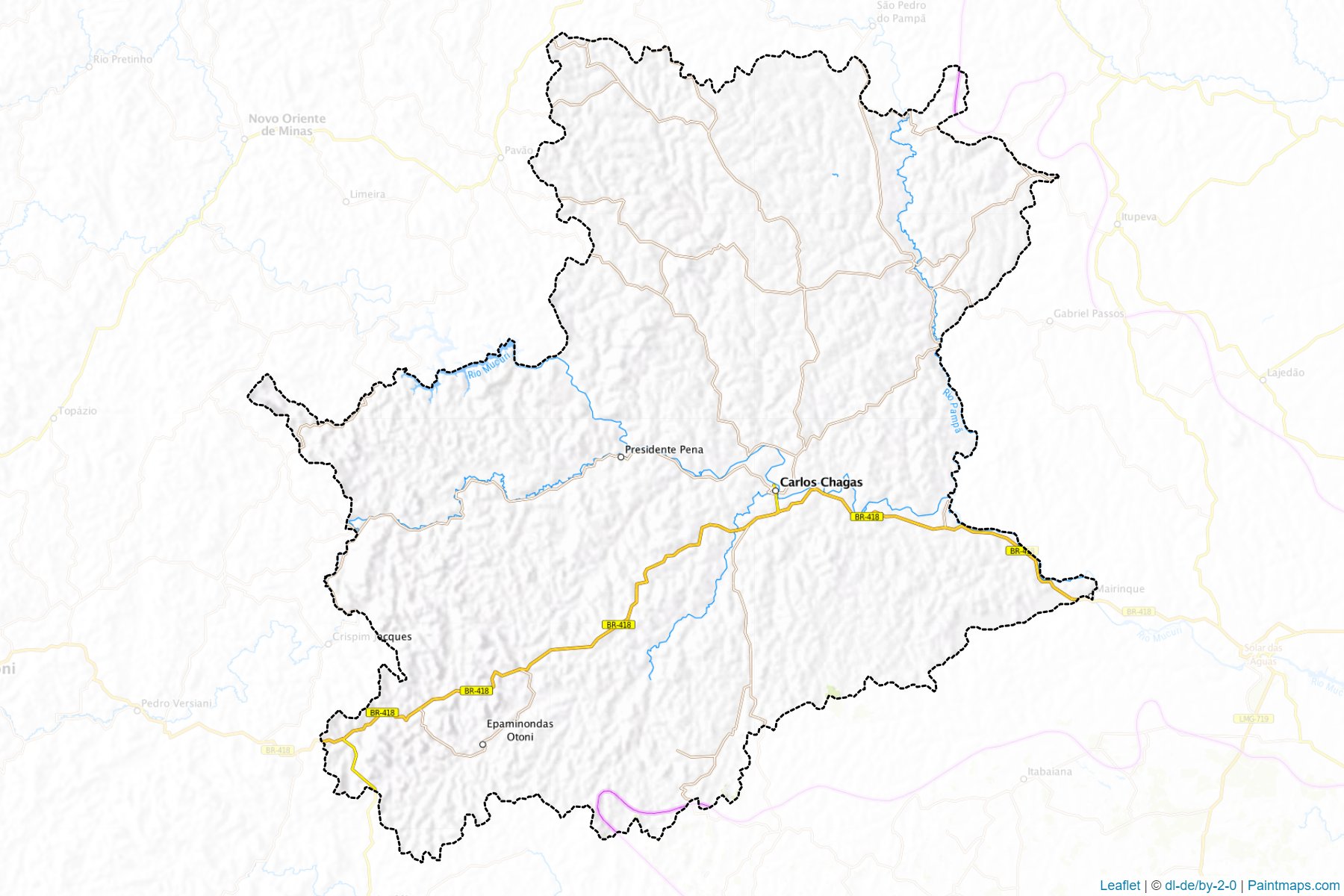 Carlos Chagas (Minas Gerais) Map Cropping Samples-1