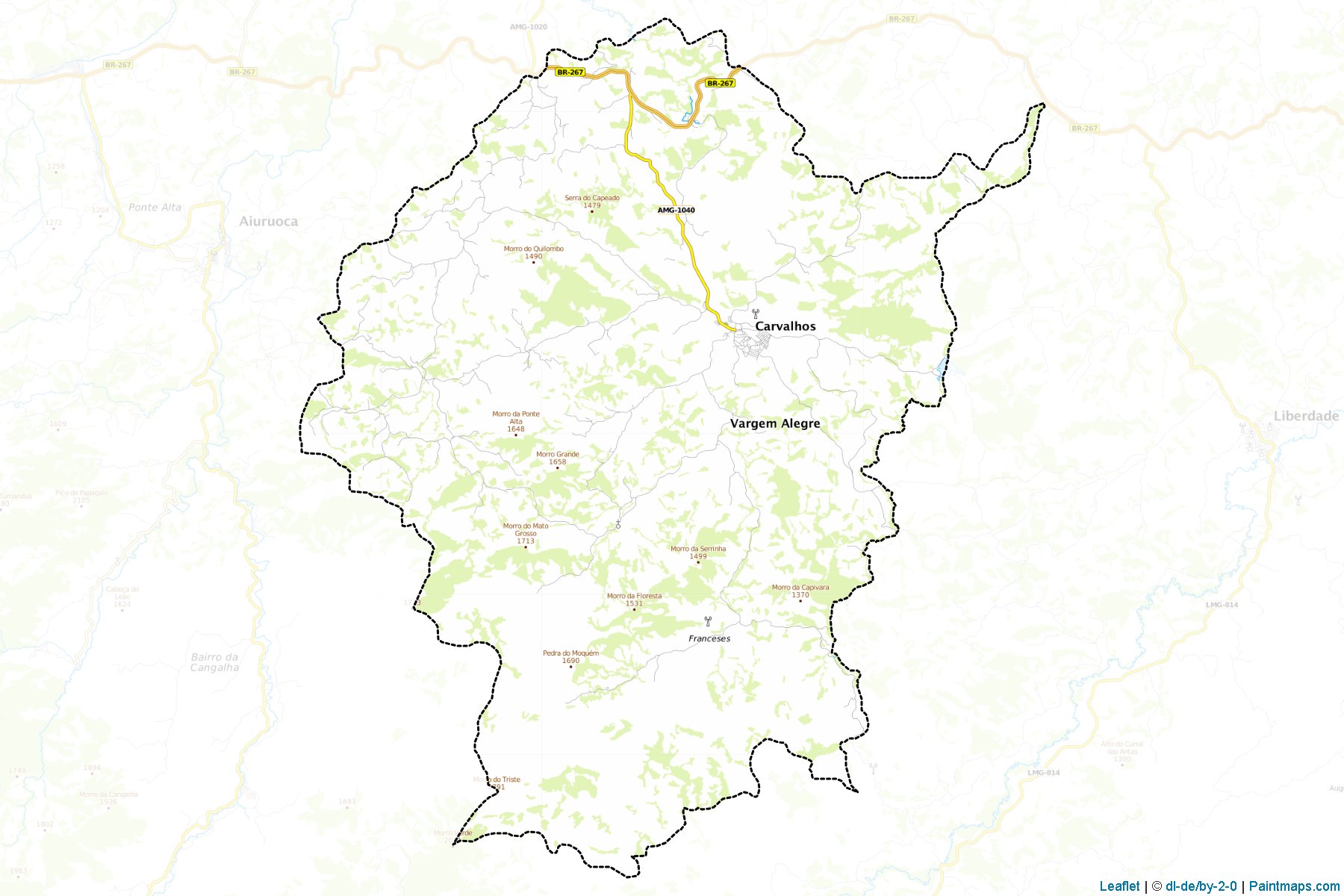 Carvalhos (Minas Gerais) Map Cropping Samples-1