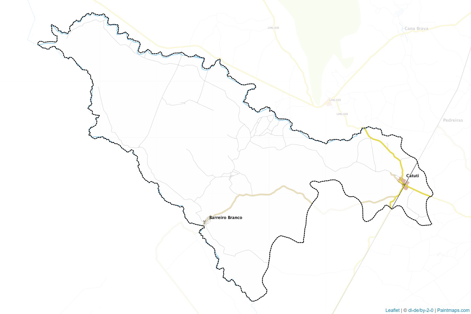 Muestras de recorte de mapas Catuti (Minas Gerais)-1