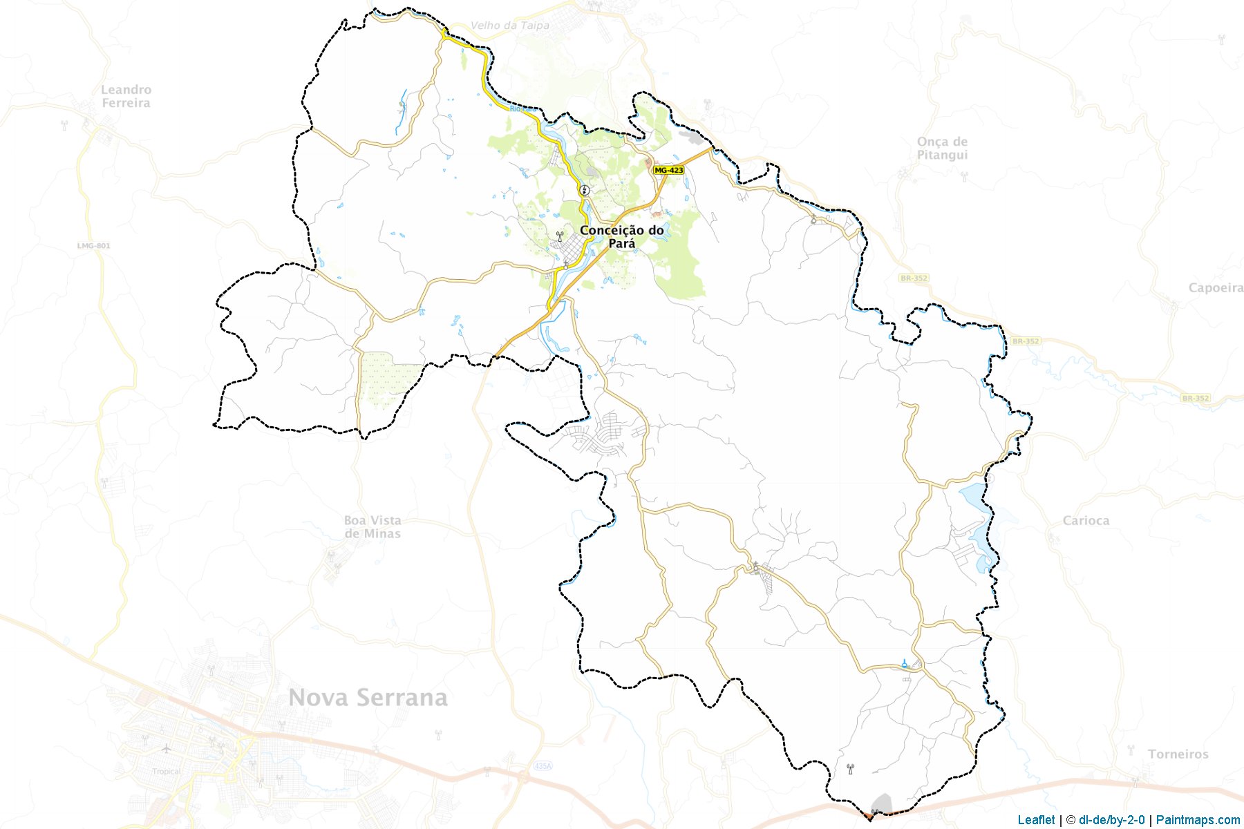 Conceicao do Para (Minas Gerais) Map Cropping Samples-1