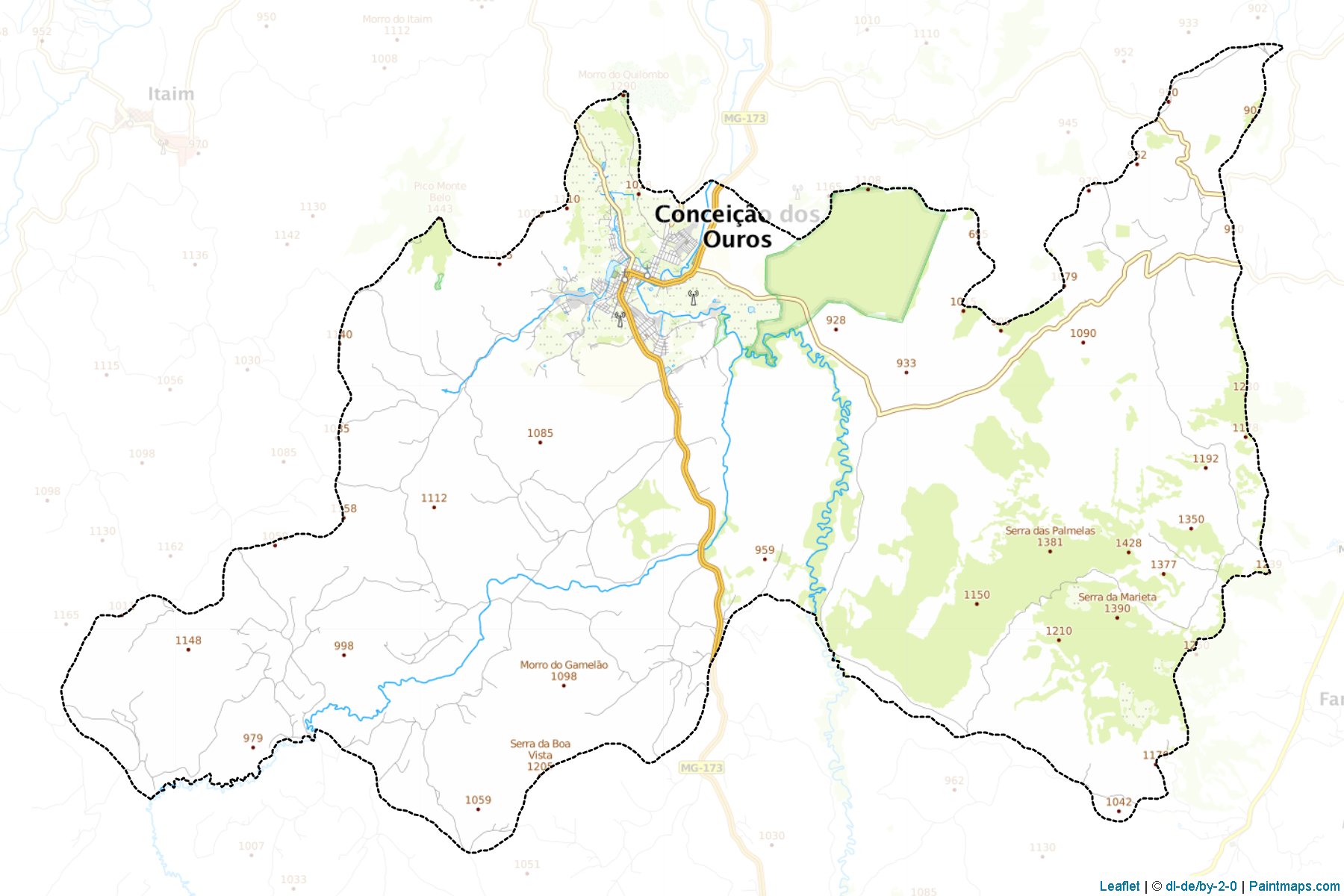 Conceicao dos Ouros (Minas Gerais) Map Cropping Samples-1