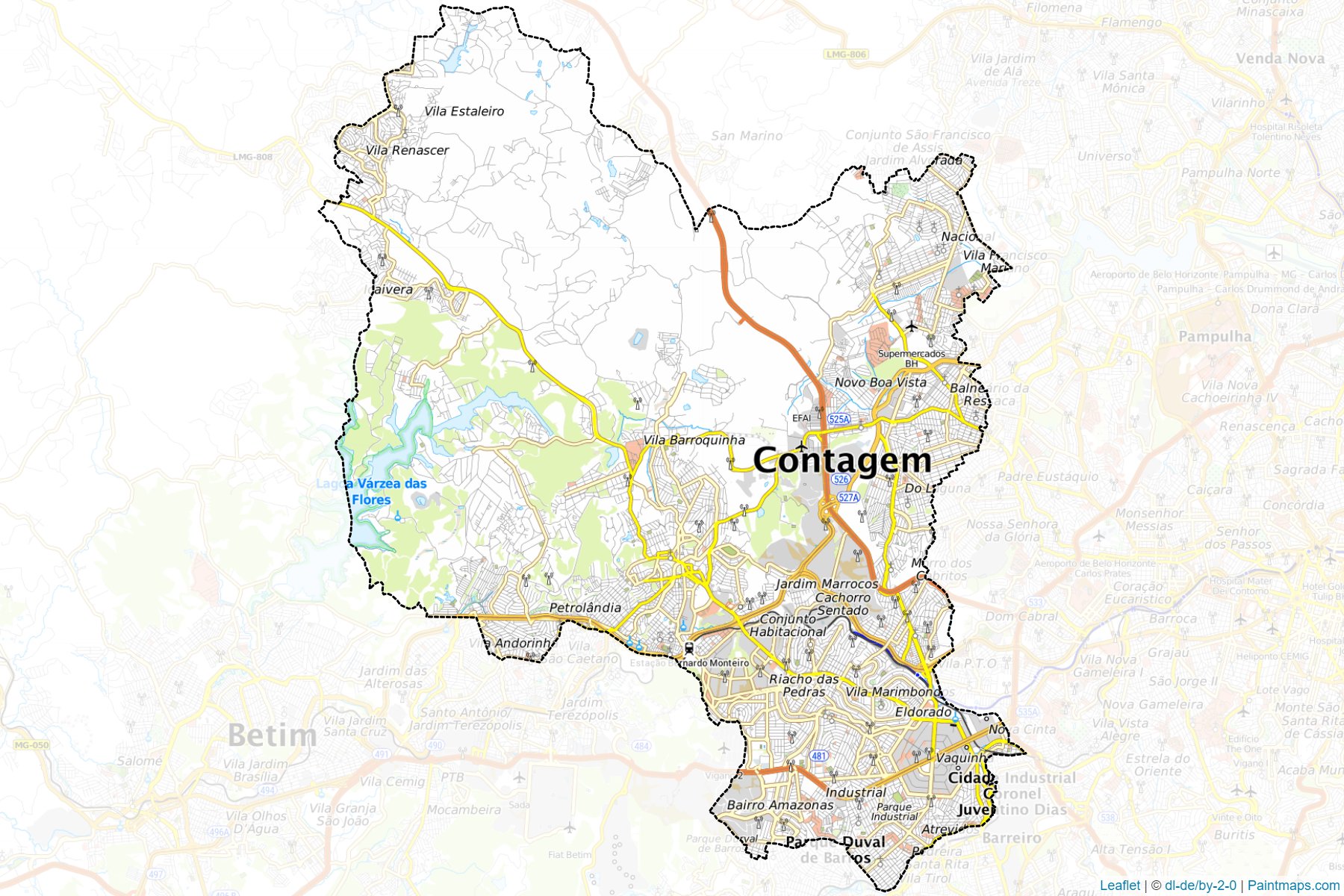 Contagem (Minas Gerais) Map Cropping Samples-1