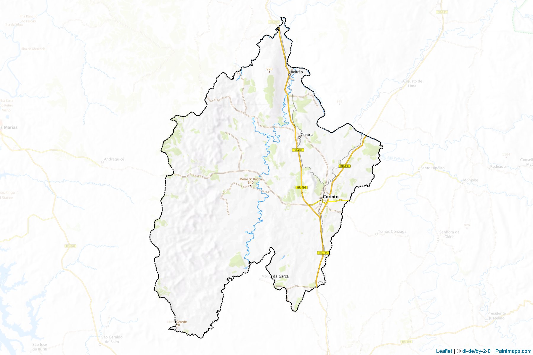 Corinto (Minas Gerais) Map Cropping Samples-1