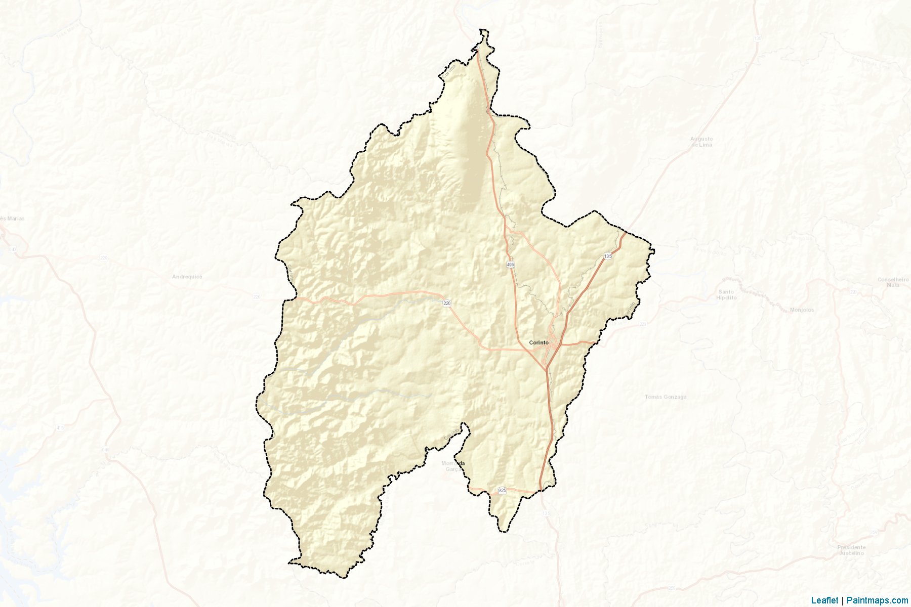 Corinto (Minas Gerais) Map Cropping Samples-2