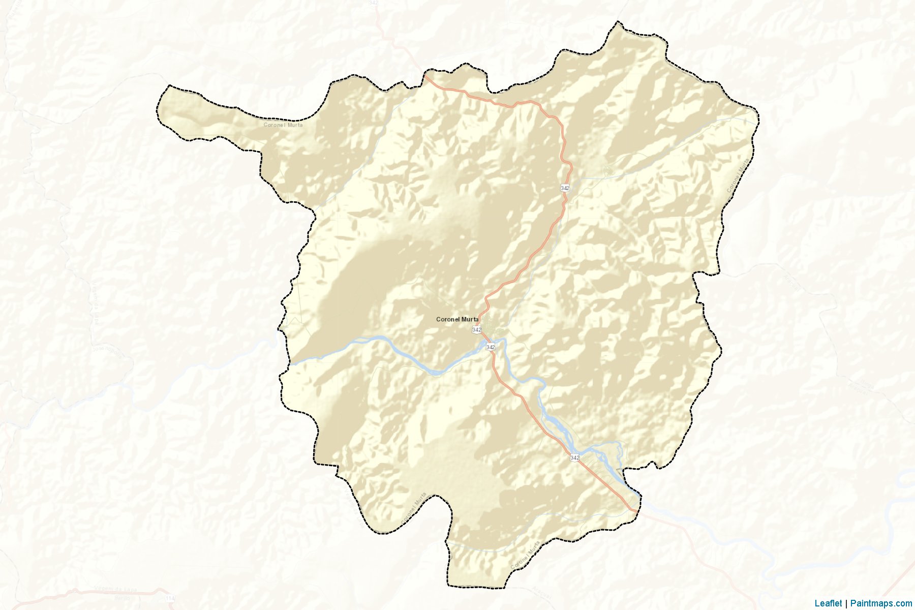 Coronel Murta (Minas Gerais) Map Cropping Samples-2