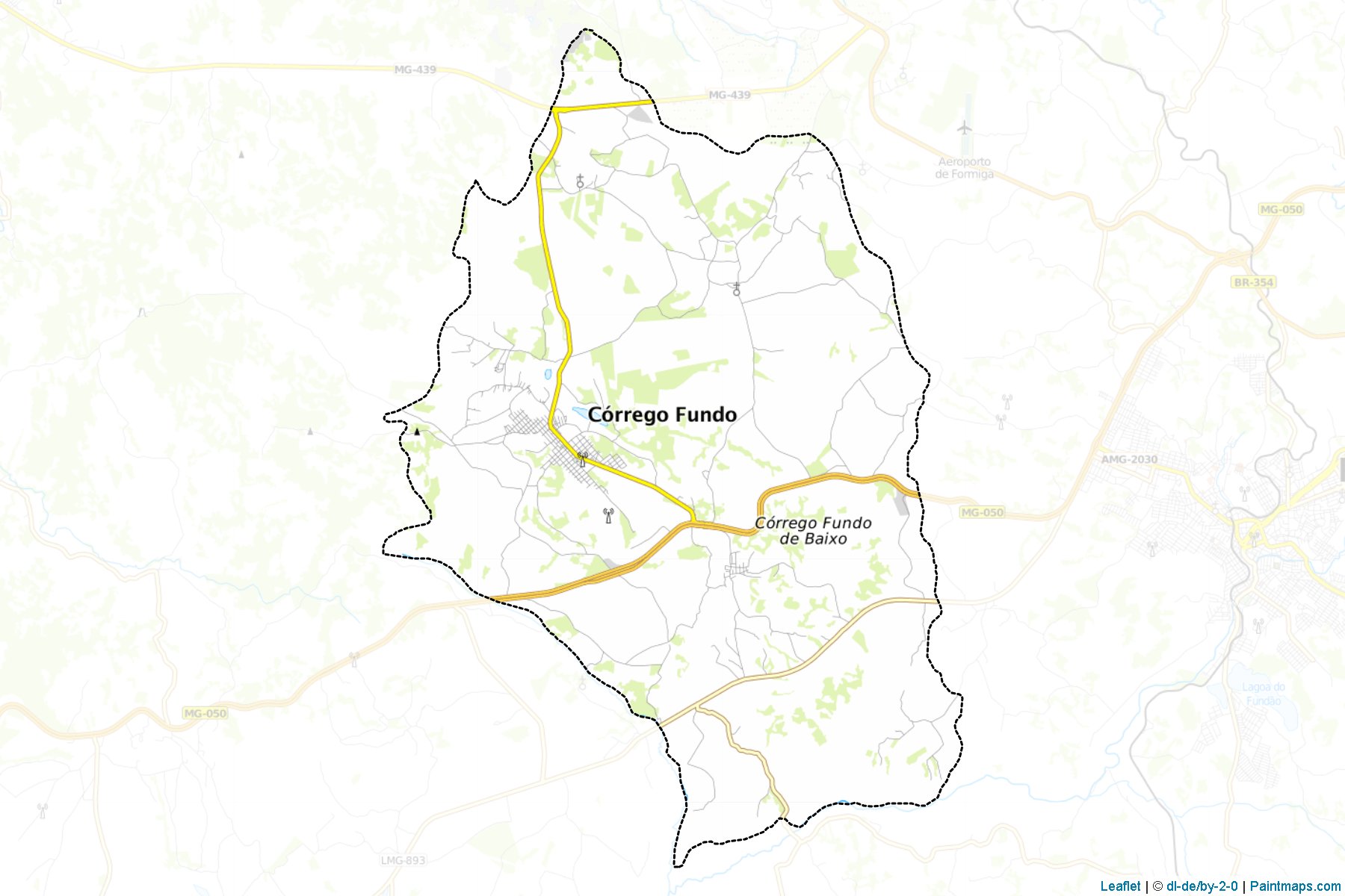 Muestras de recorte de mapas Corrego Fundo (Minas Gerais)-1